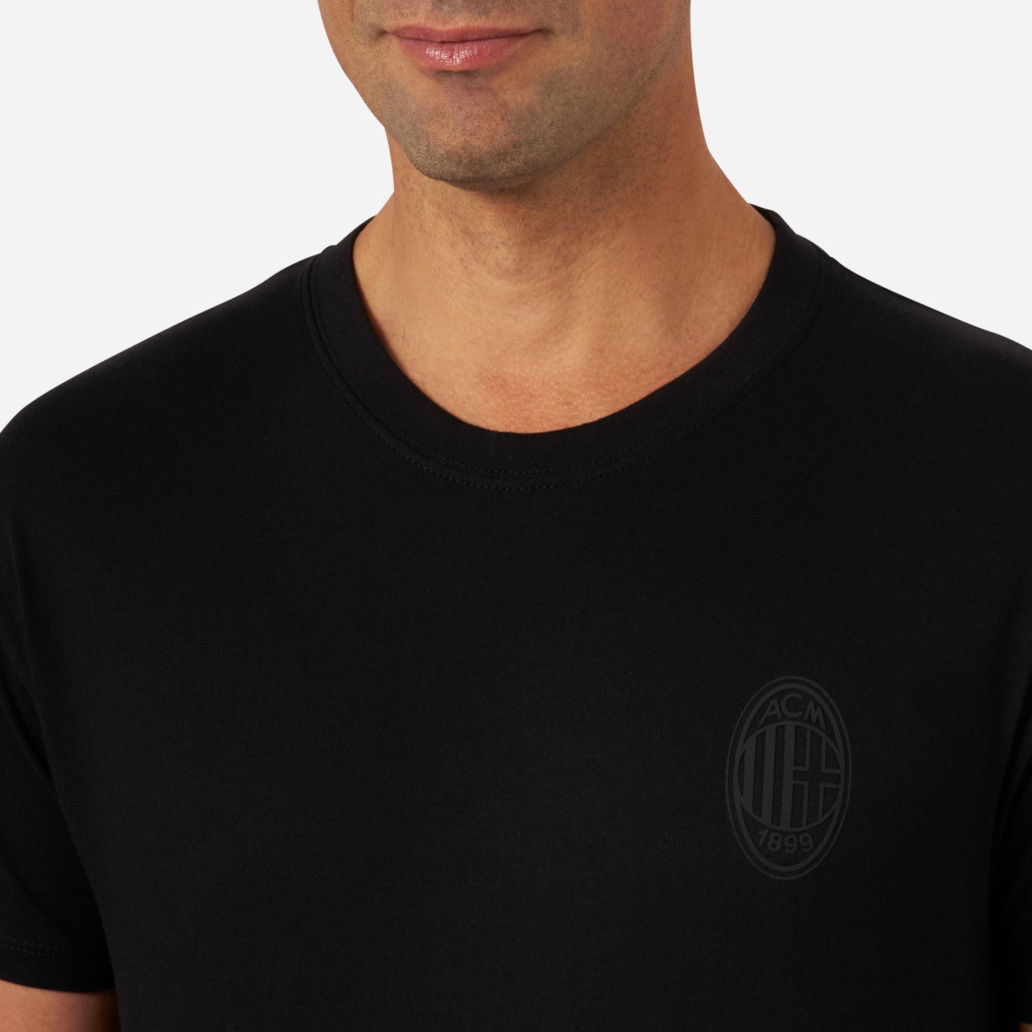 T-SHIRT MILAN MONOCHROME CON LOGO IN TINTA
