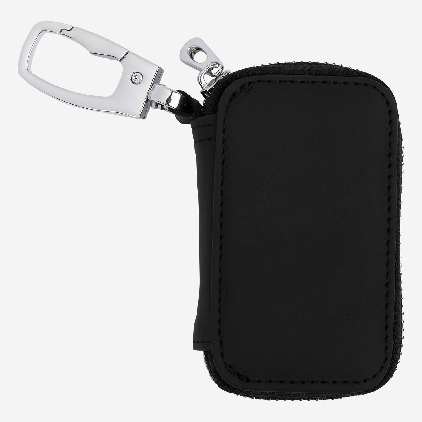 MILAN LEATHER KEY RING WITH LOGO PLAQUE