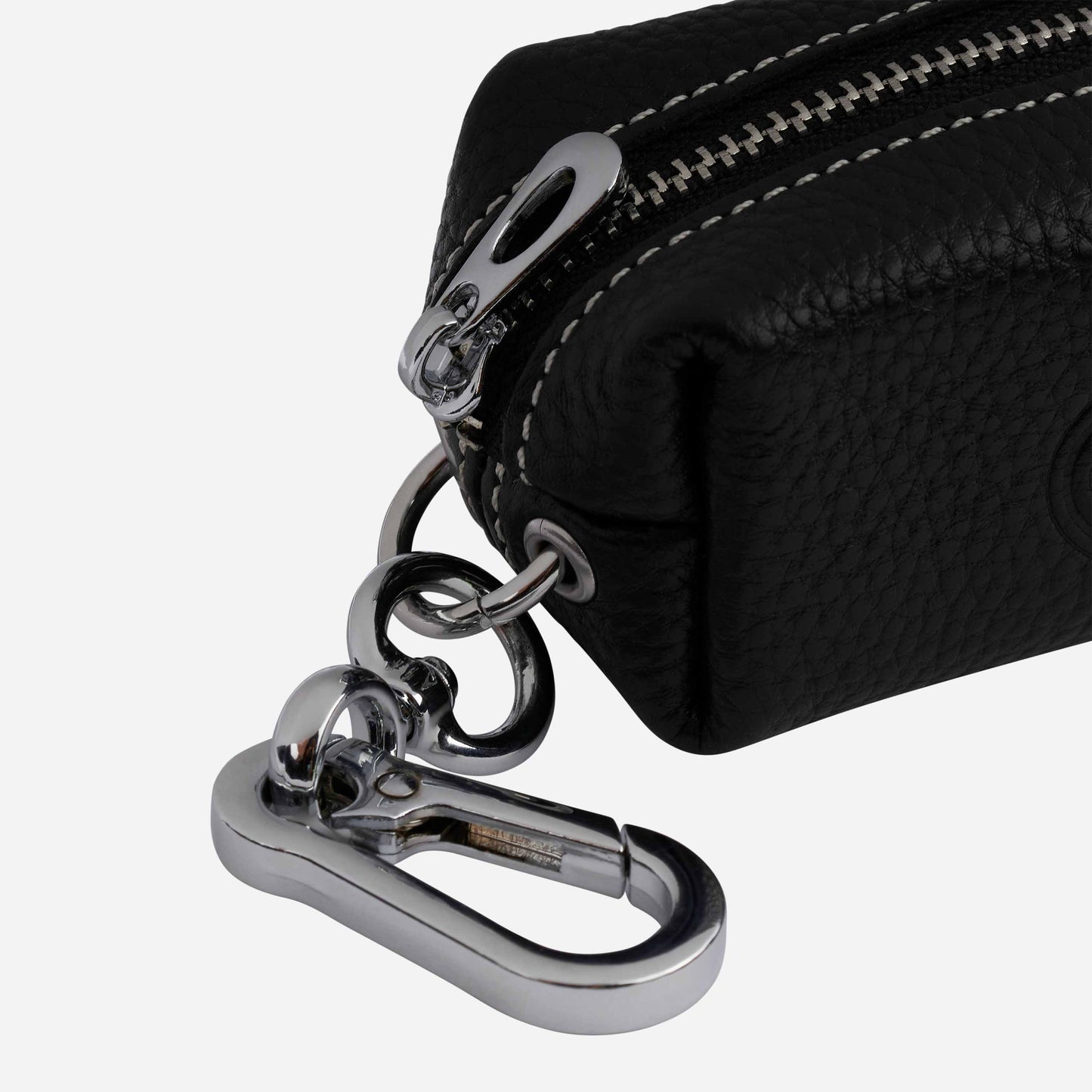 PORTACHIAVI MILAN IN PELLE CON LOGO