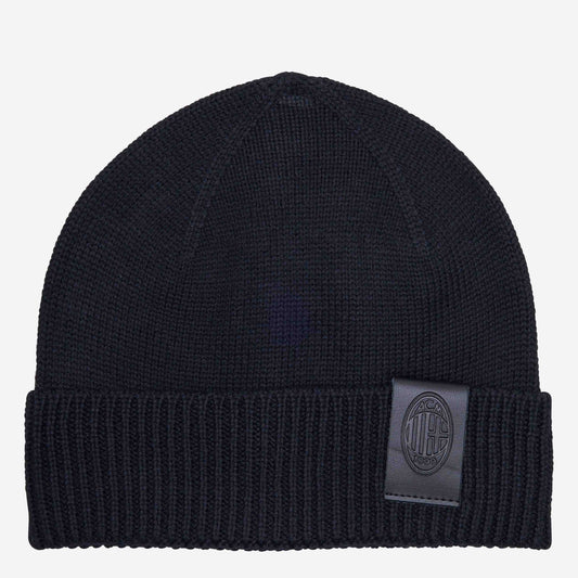 BERRETTO MILAN CON ETICHETTA LOGATA IN PELLE