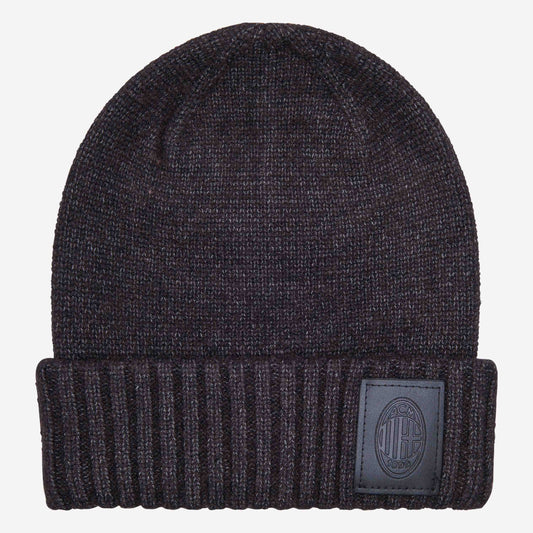 BERRETTO MILAN CON PATCH LOGATA IN PELLE