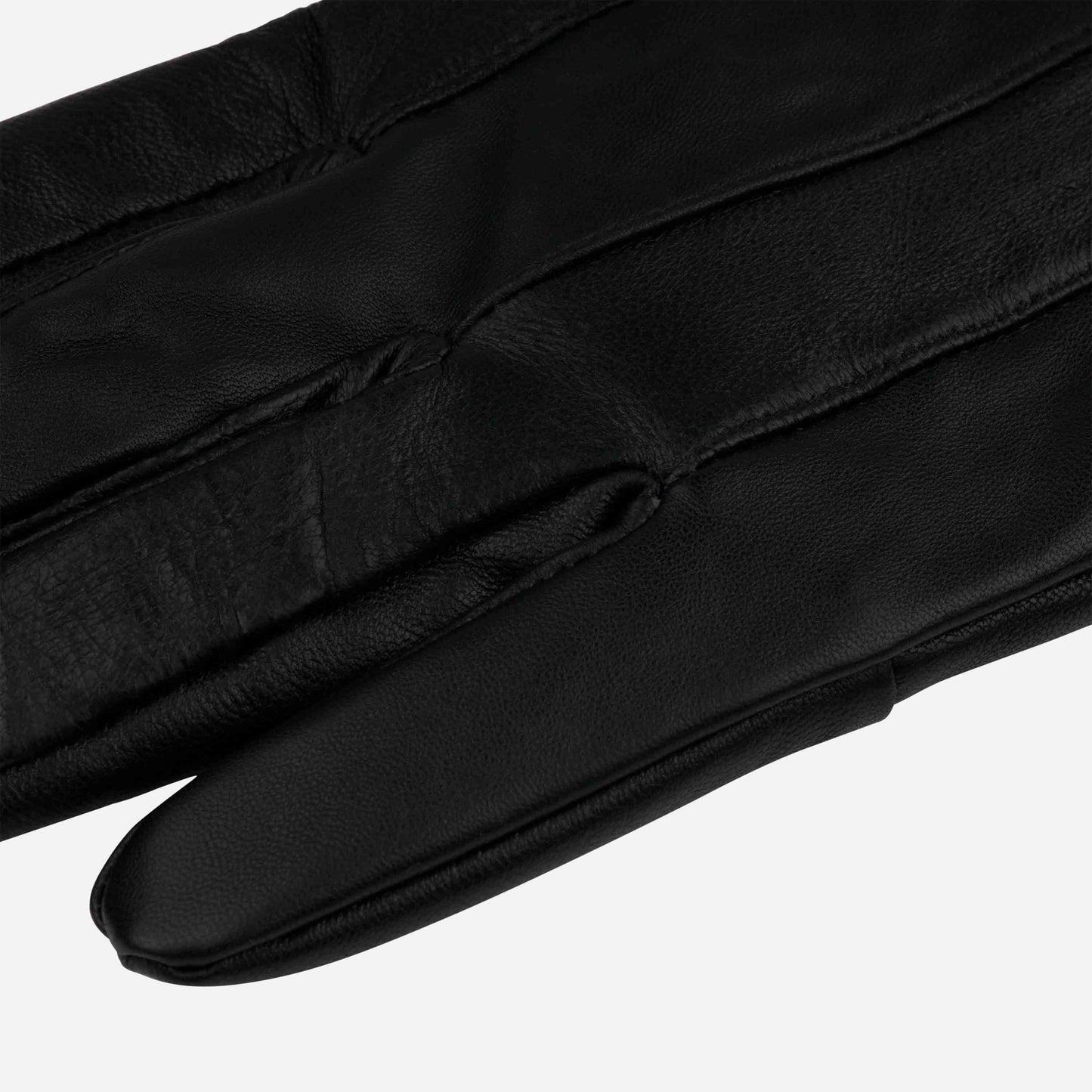 MILAN LEATHER GLOVES WITH LOGO