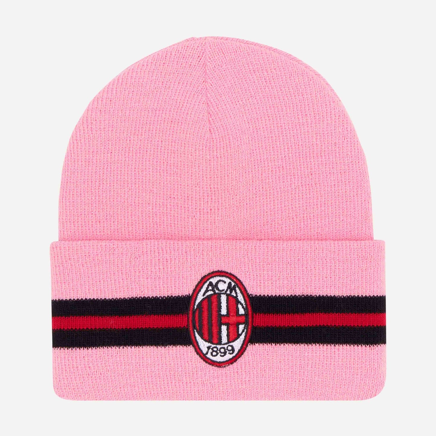 BERRETTO MILAN CON LOGO E BANDA A CONTRASTO