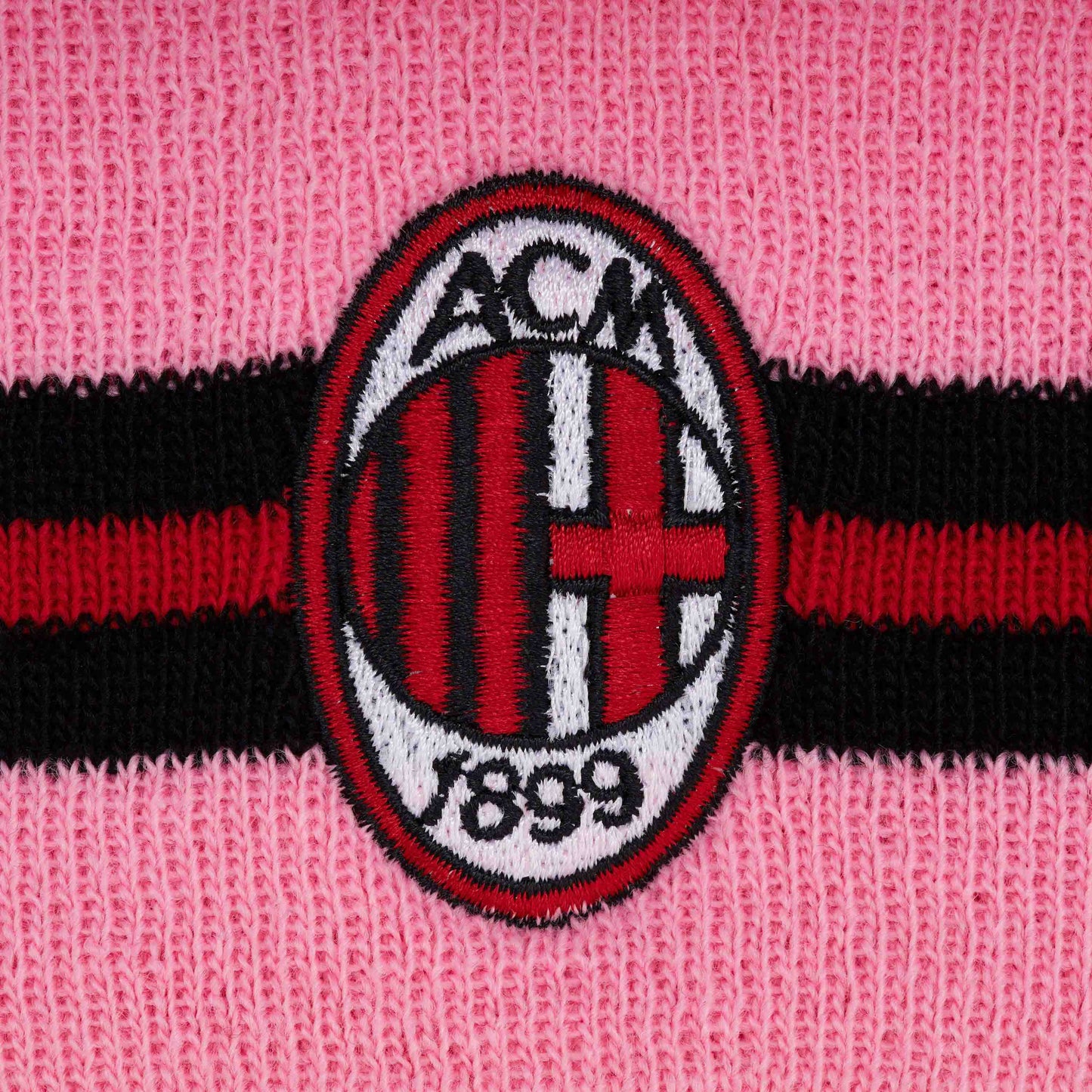 BERRETTO MILAN CON LOGO E BANDA A CONTRASTO