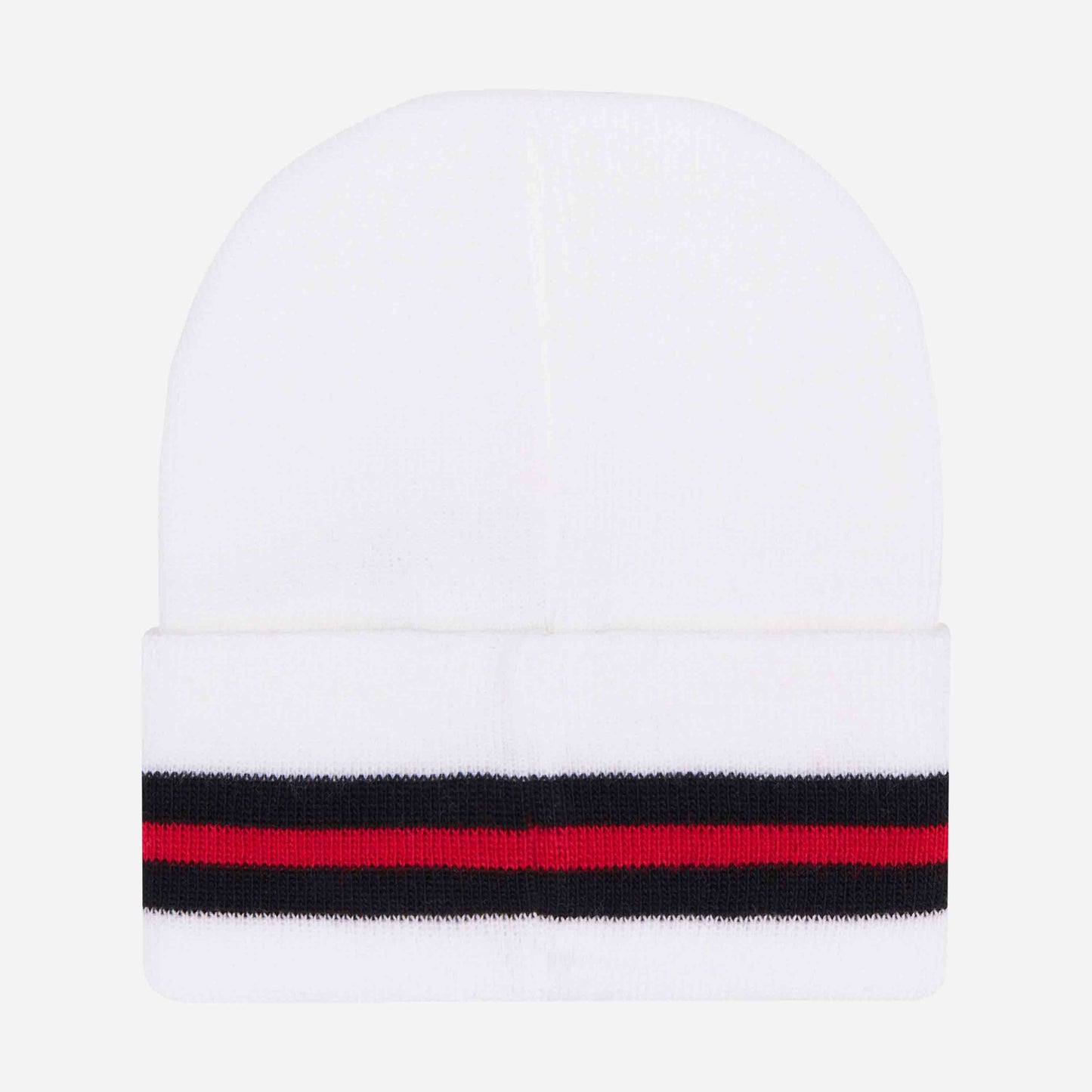 BERRETTO MILAN CON LOGO E BANDA A CONTRASTO