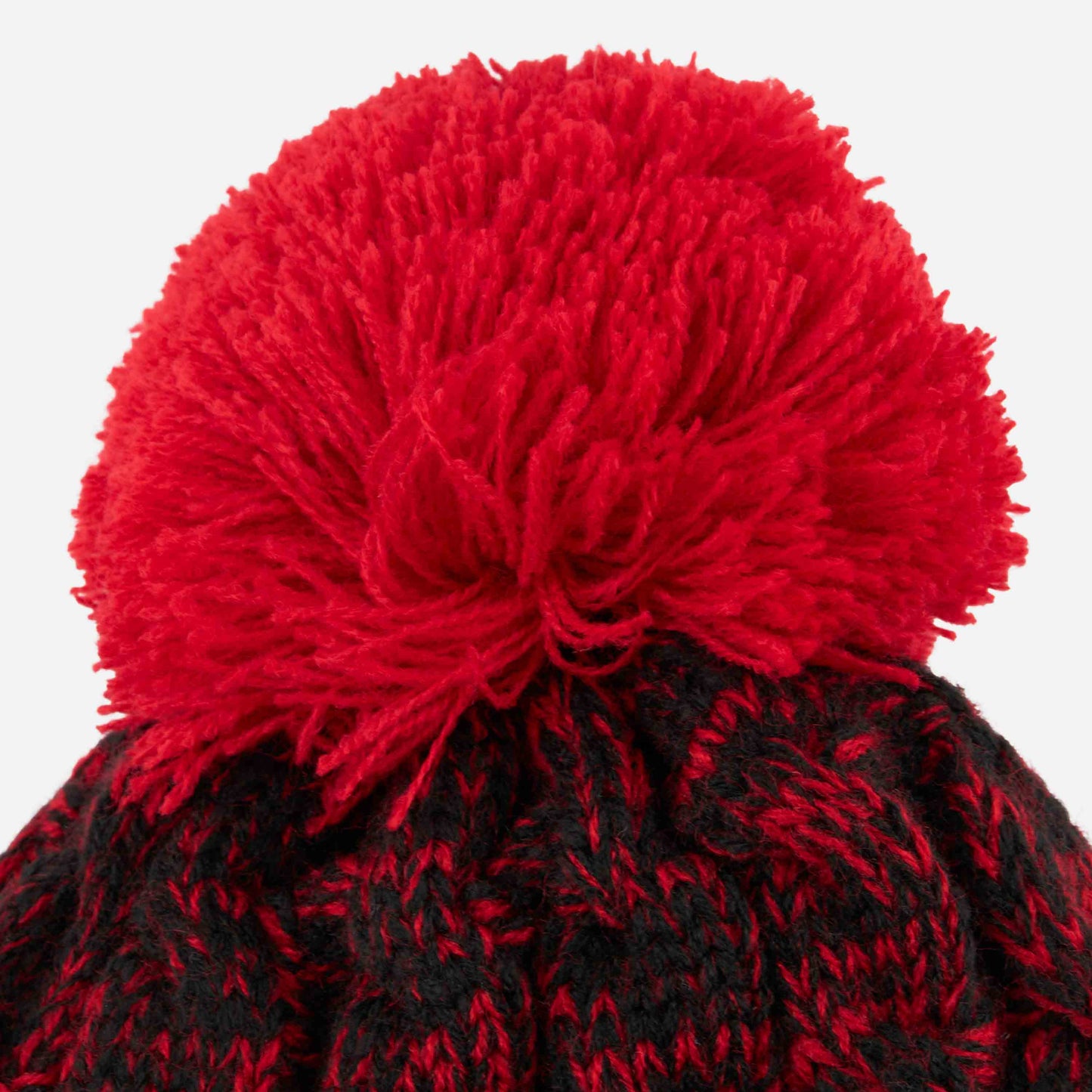BERRETTO MILAN A TRECCE CON POMPON E PATCH LOGO