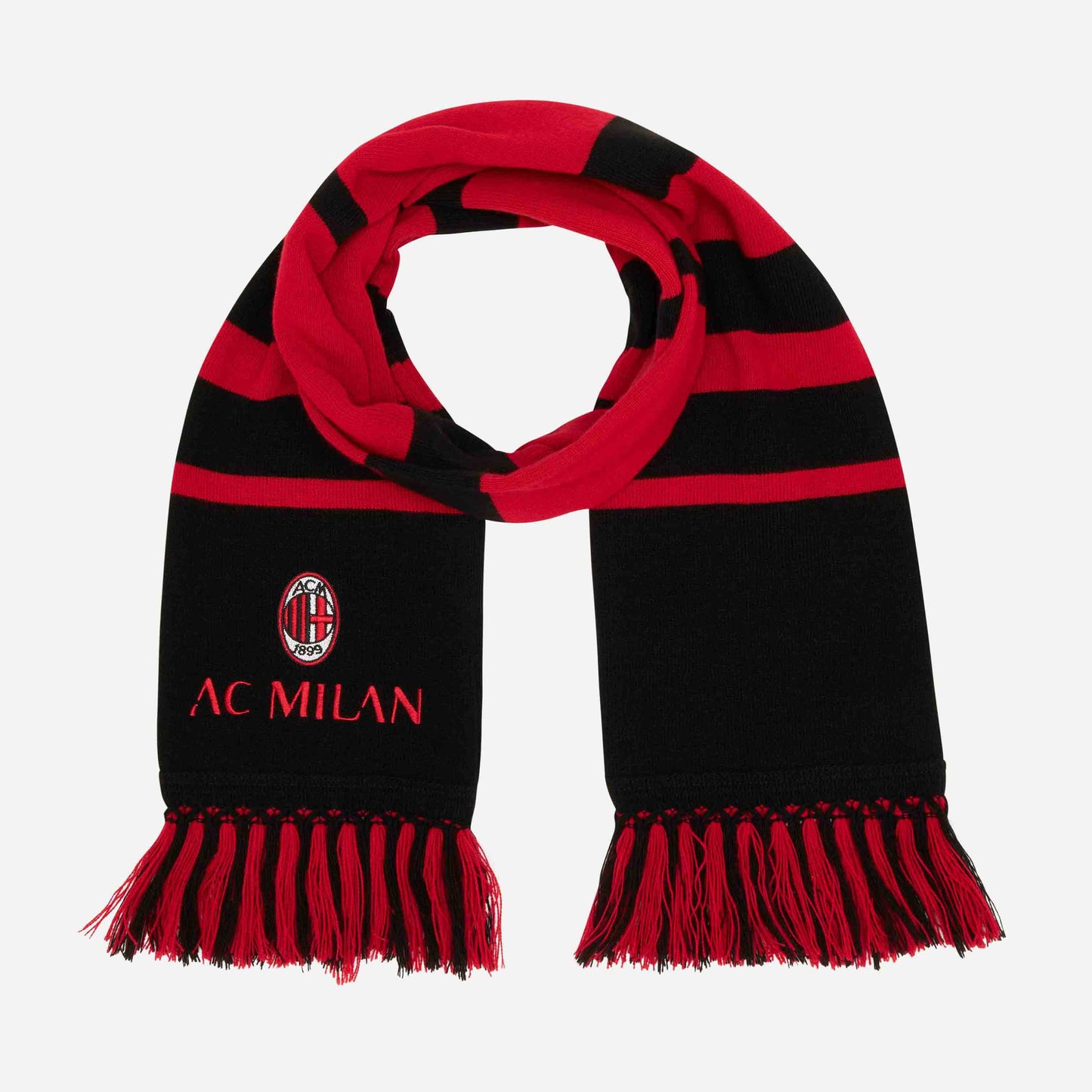 SCIARPA MILAN A RIGHE ROSSONERE IRREGOLARI