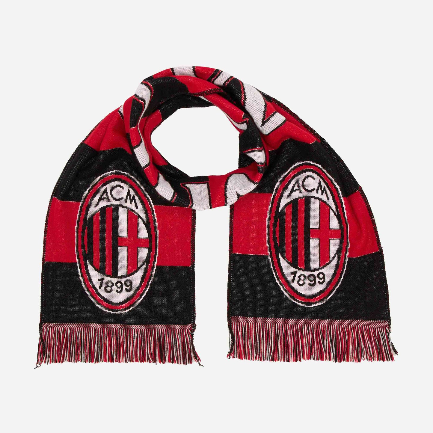 SCIARPA MILAN A STRISCE ROSSONERE