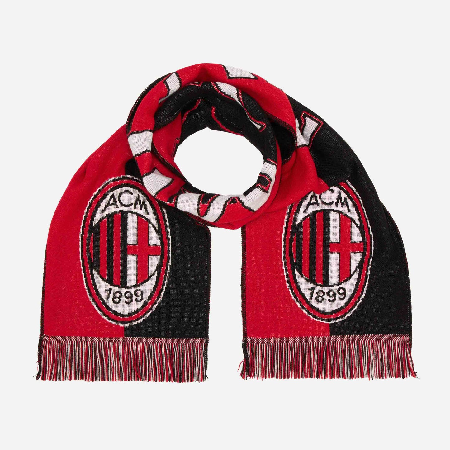 SCIARPA MILAN A BLOCCHI ROSSONERI