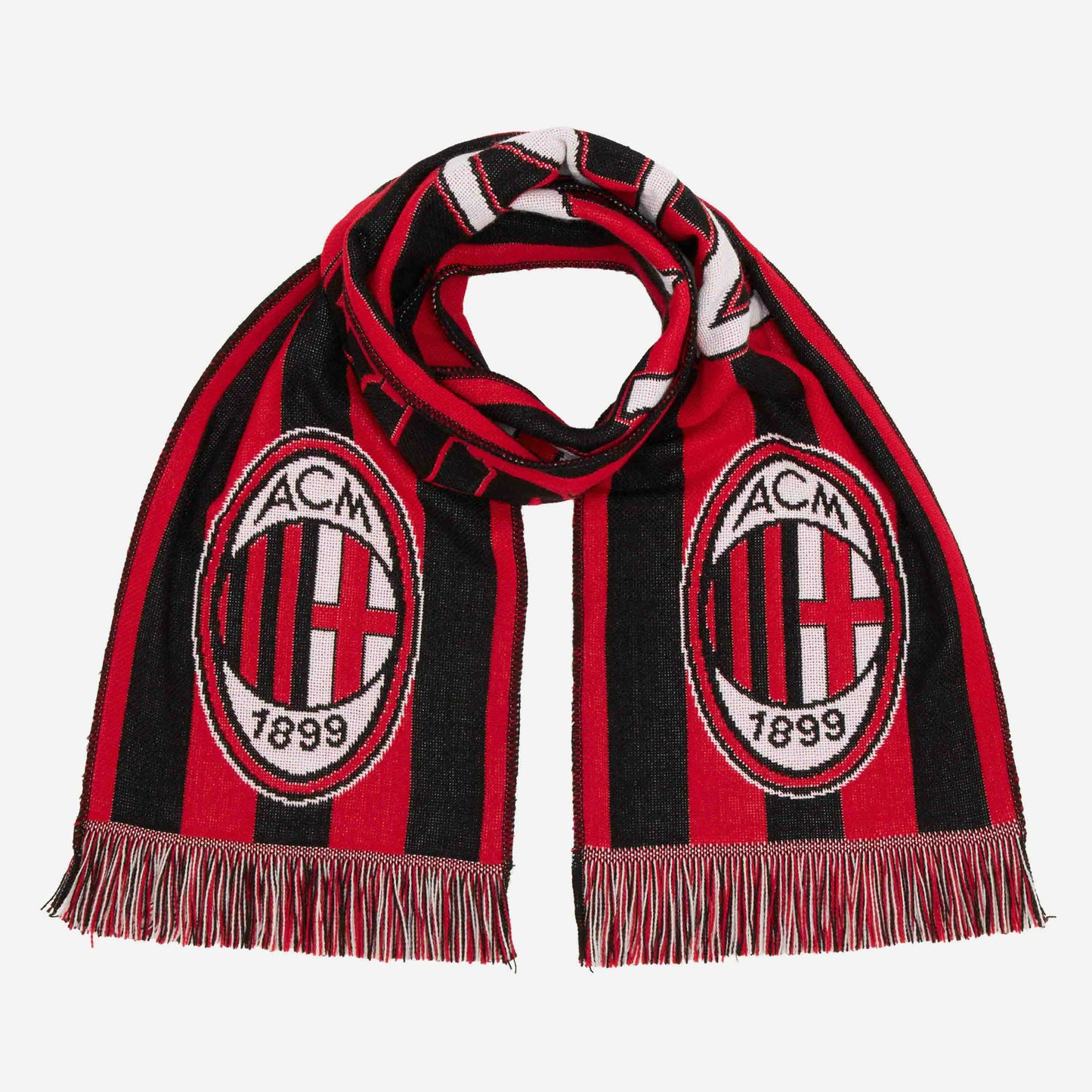 SCIARPA MILAN A BANDE ROSSONERE