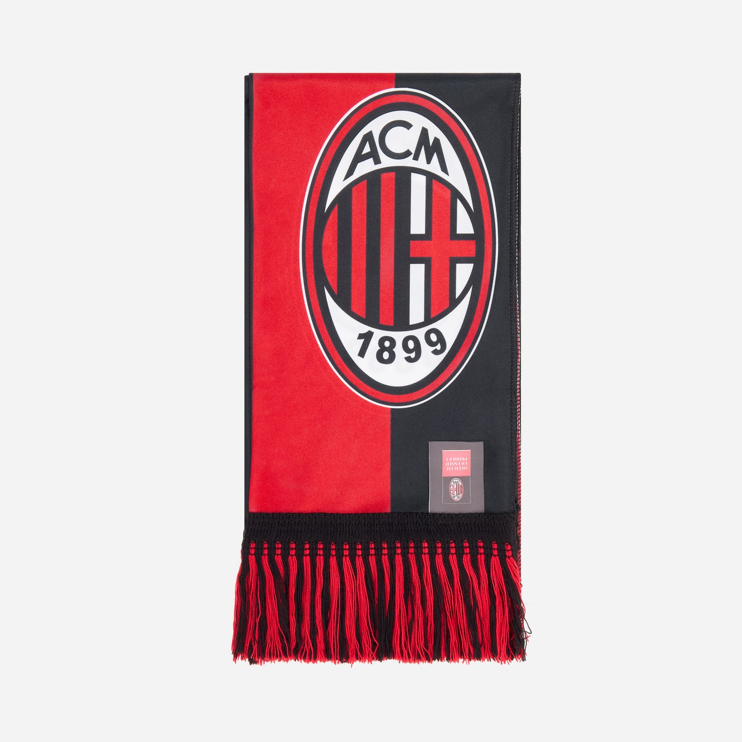 SCIARPA MILAN DOUBLE FACE A BLOCCHI ROSSONERI