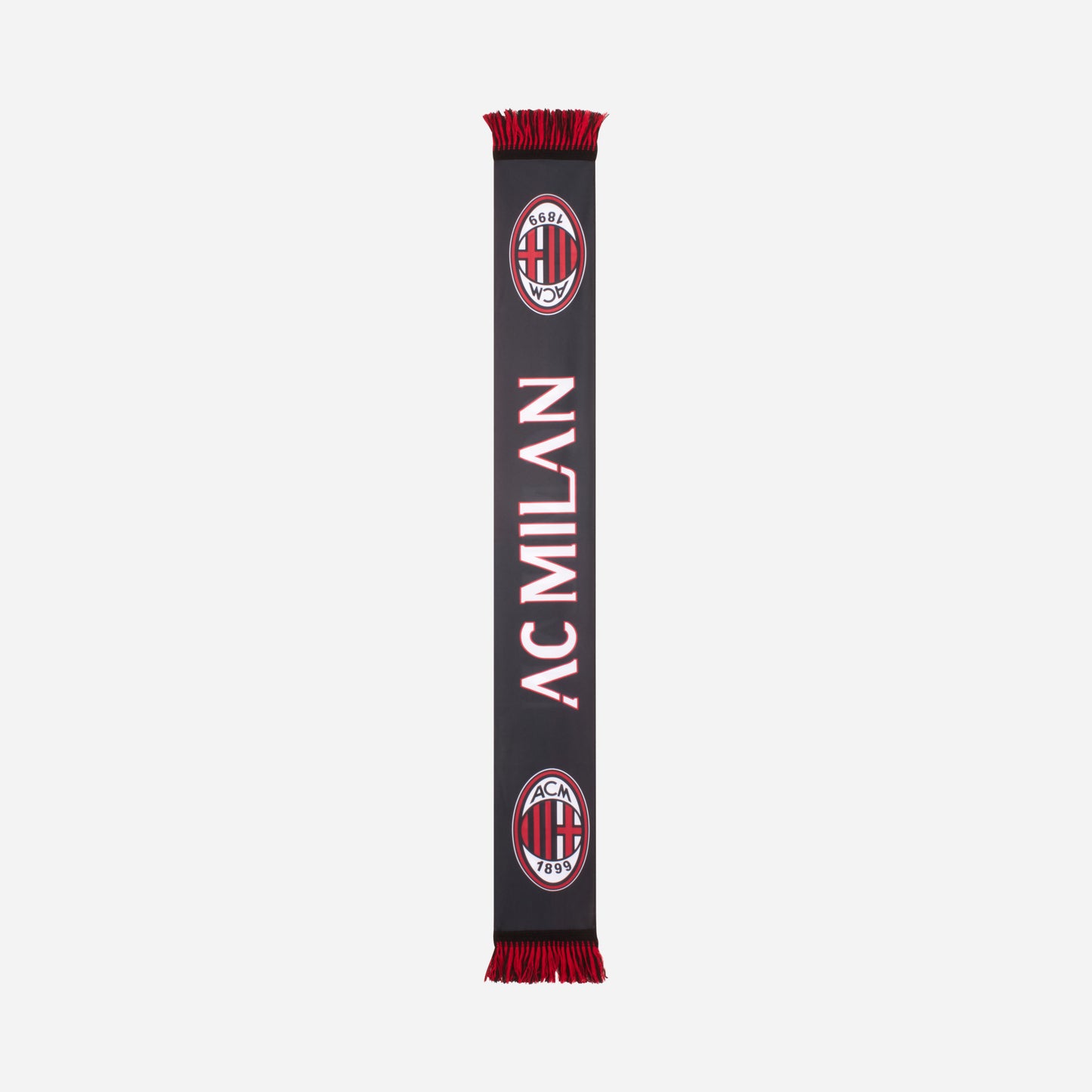 SCIARPA MILAN DOUBLE FACE A BLOCCHI ROSSONERI