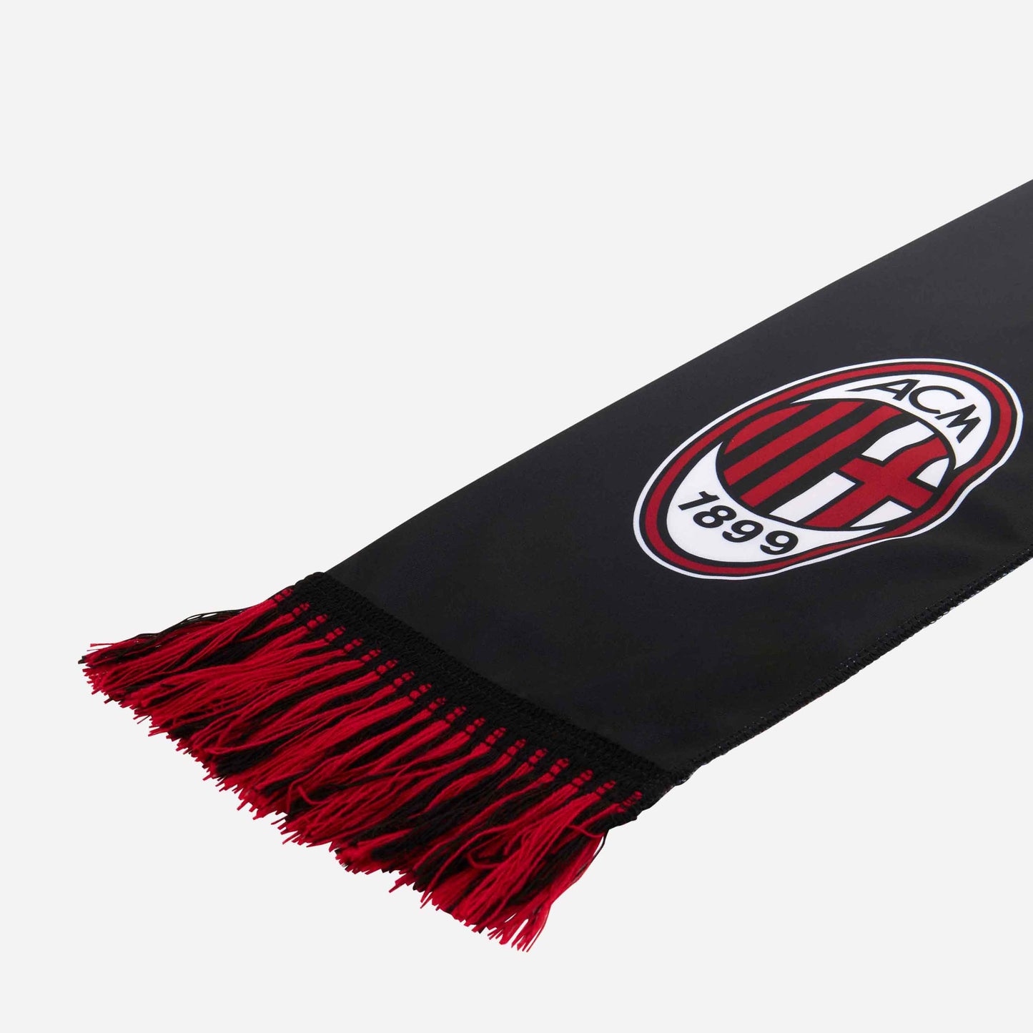 SCIARPA MILAN DOUBLE FACE A STRISCE ROSSONERE