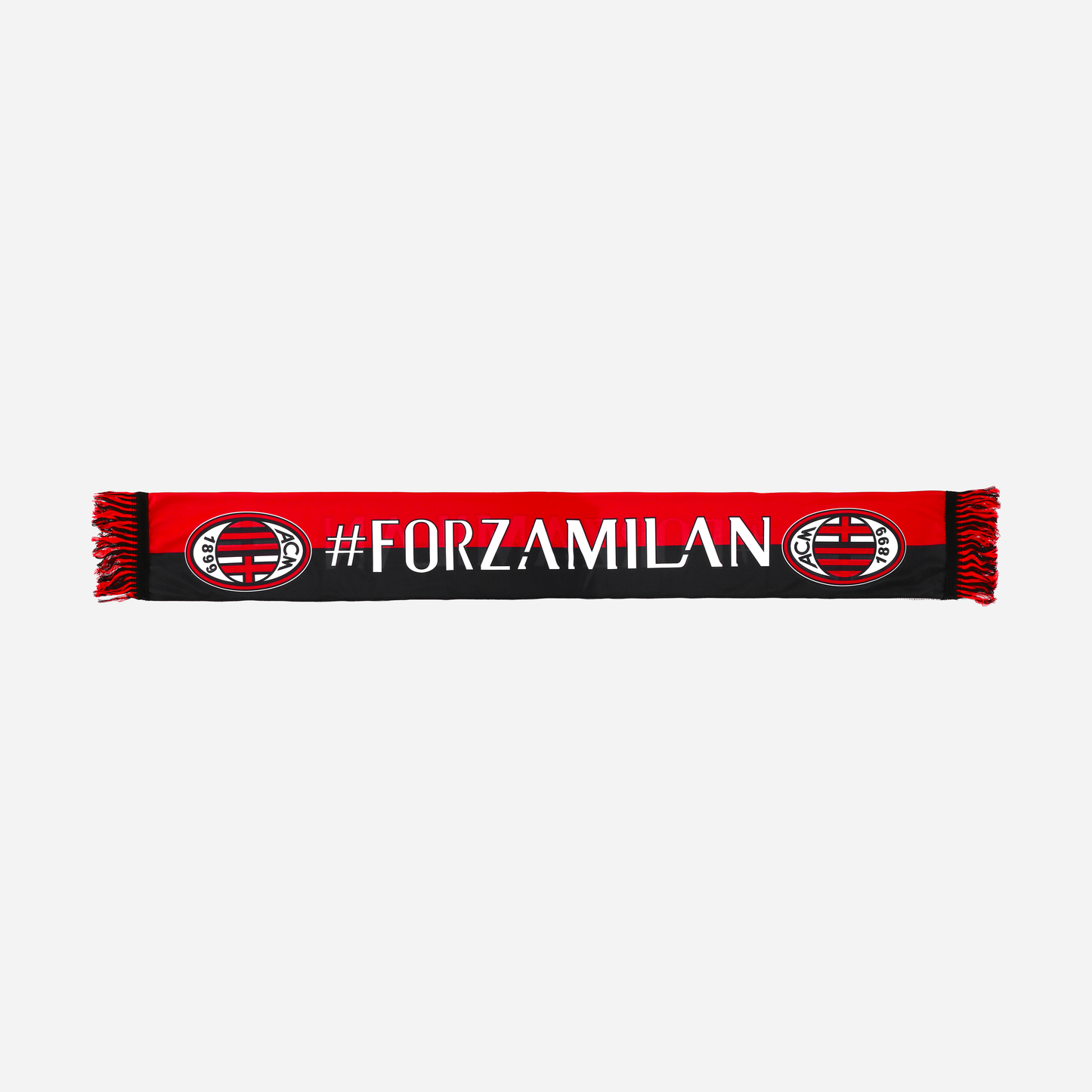 SCIARPA MILAN DOUBLE FACE ROSSONERA