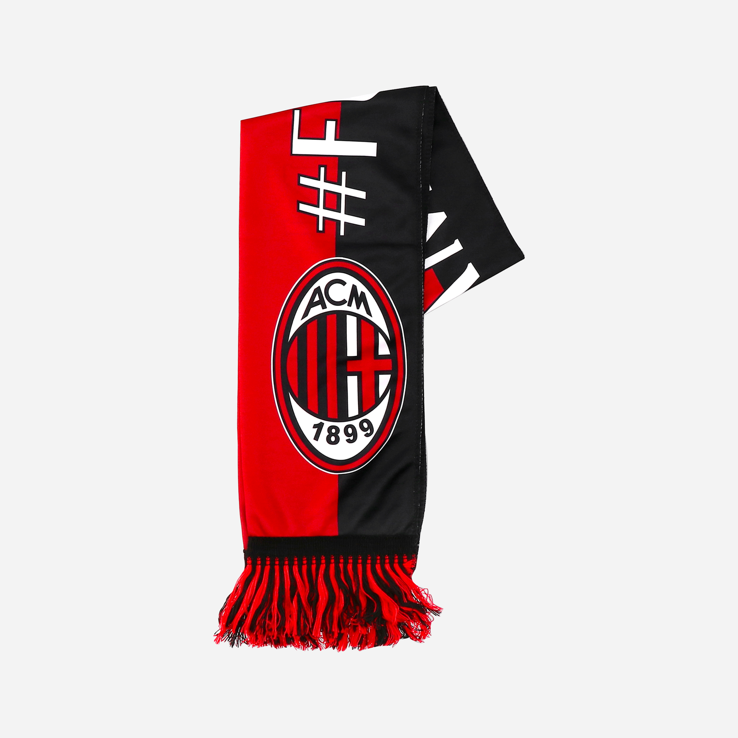 SCIARPA MILAN DOUBLE FACE ROSSONERA