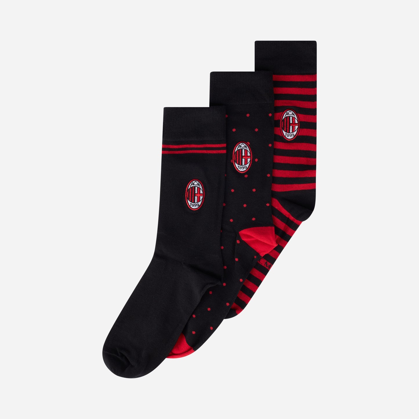 SET CALZE MILAN A FANTASIA CON LOGO