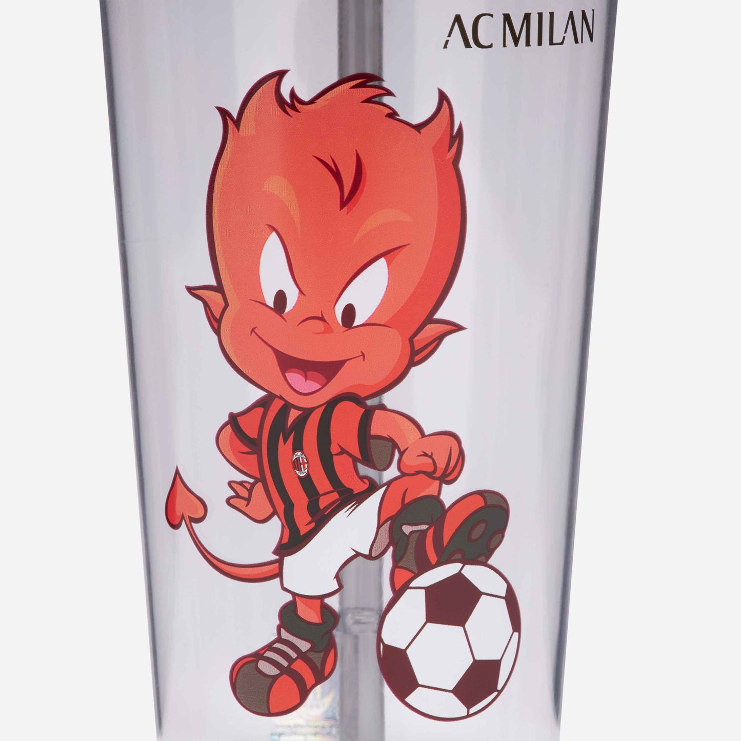 BICCHIERE MILAN CON COPERCHIO E CANNUCCIA