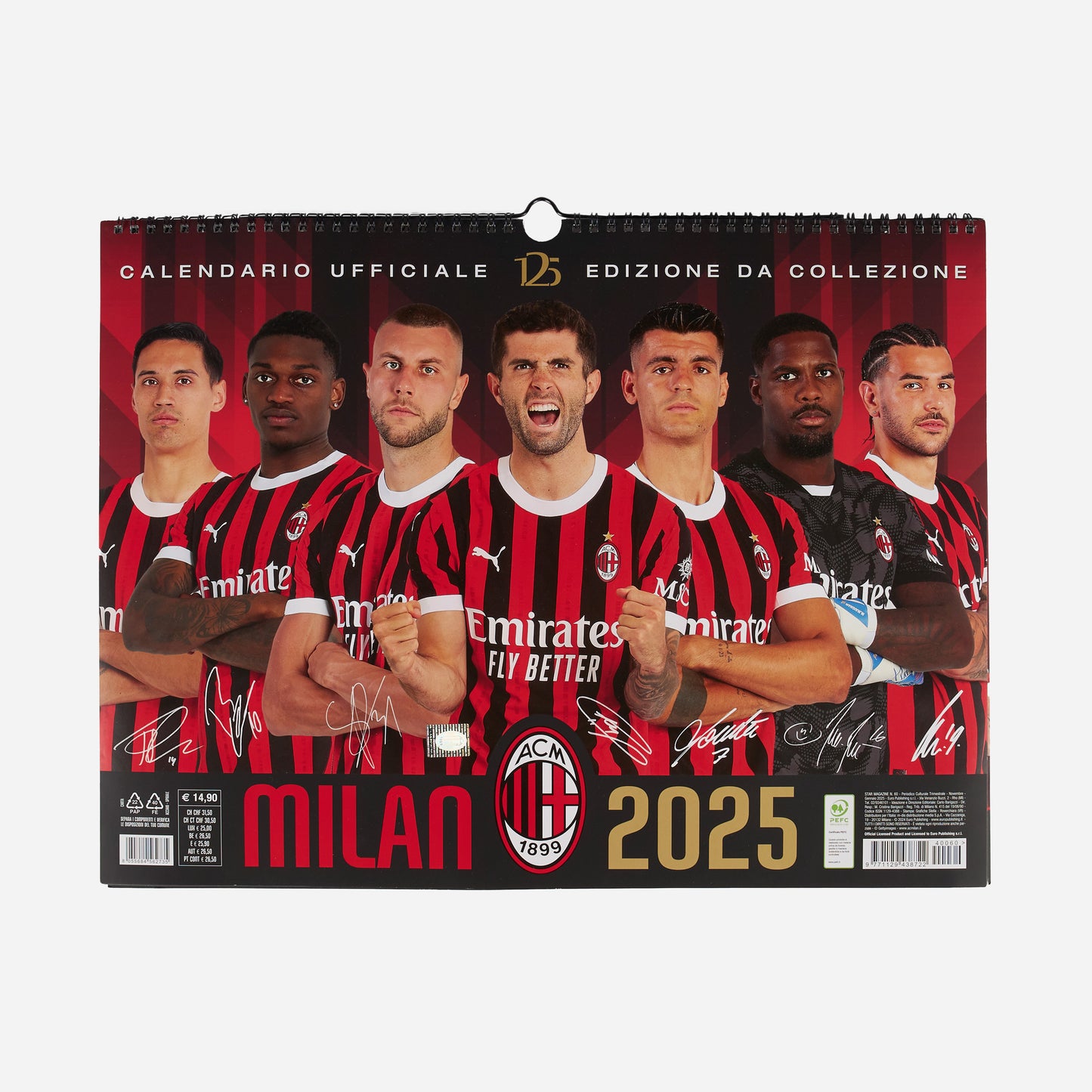 CALENDARIO MILAN 2026