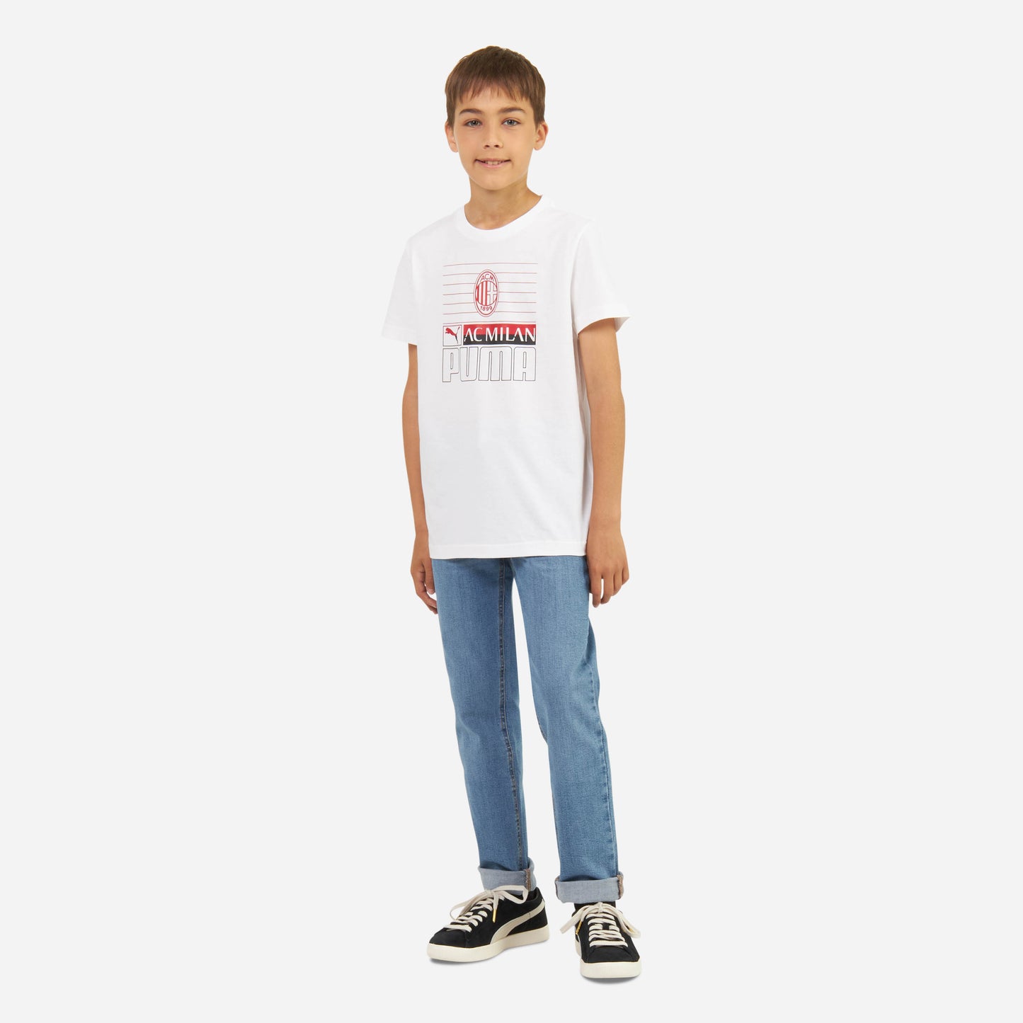 T-SHIRT MILAN BAMBINO CON STAMPA FRONTALE