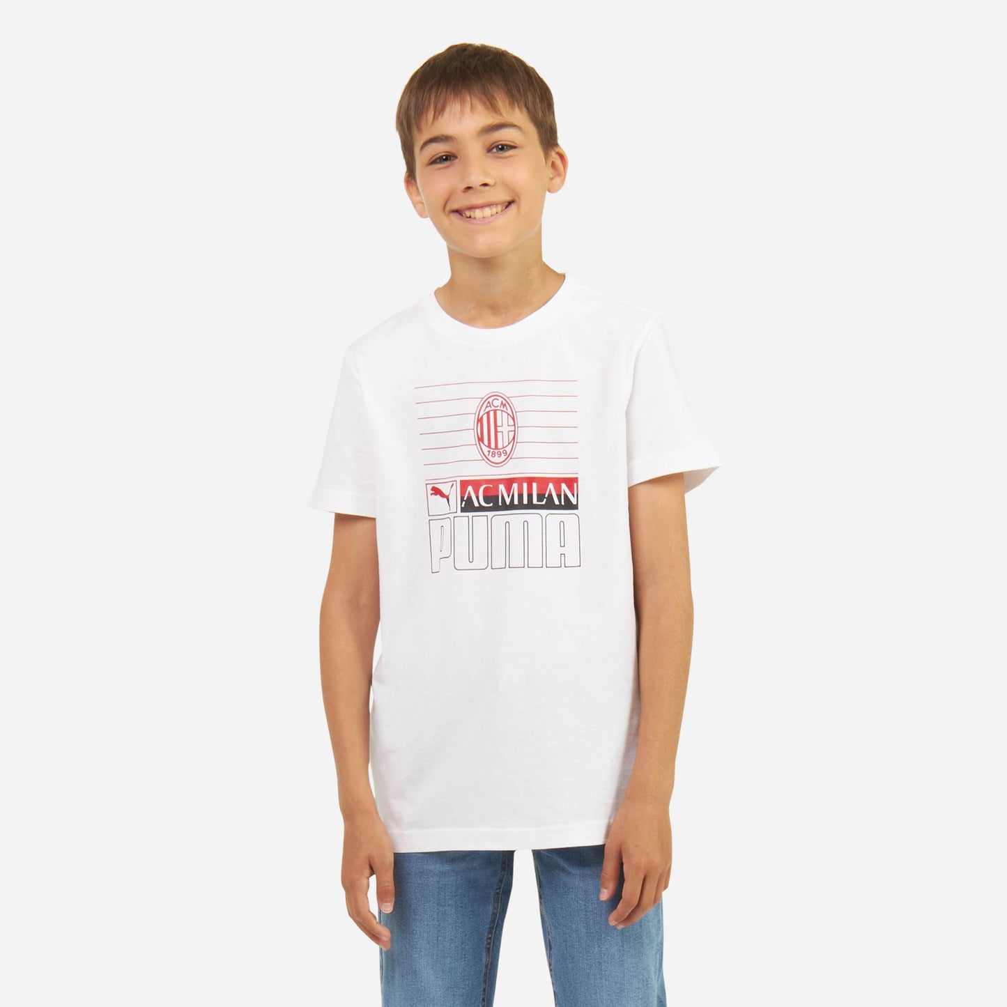 T-SHIRT MILAN BAMBINO CON STAMPA FRONTALE