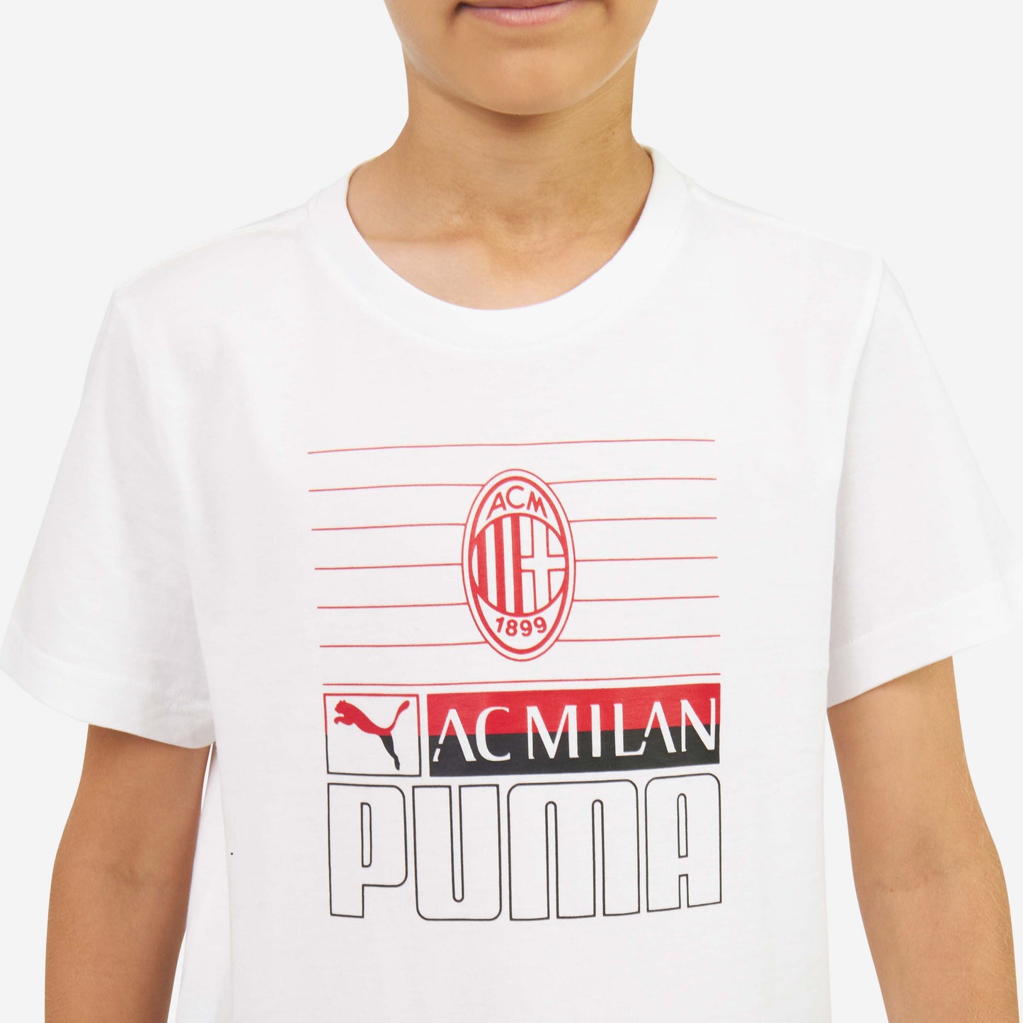T-SHIRT MILAN BAMBINO CON STAMPA FRONTALE