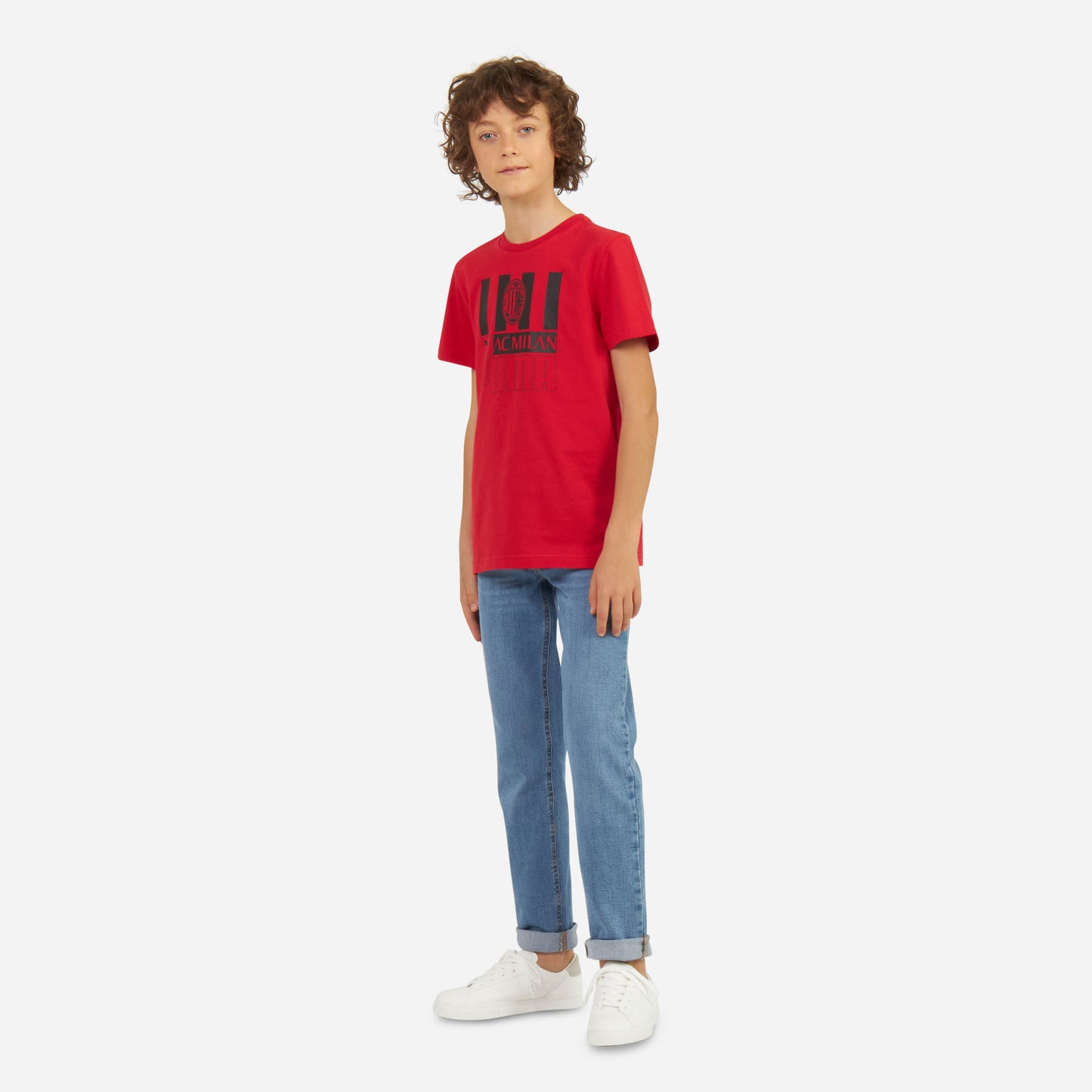 T-SHIRT MILAN BAMBINO CON STAMPA FRONTALE
