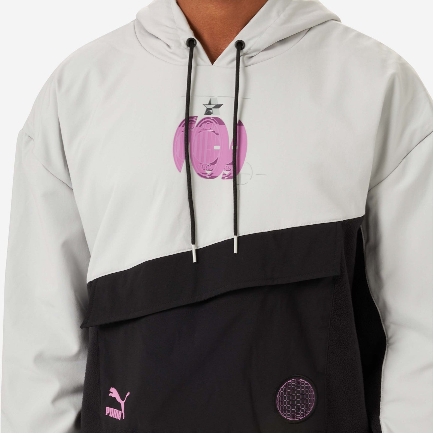 FELPA MILAN COLOR BLOCK CON CAPPUCCIO