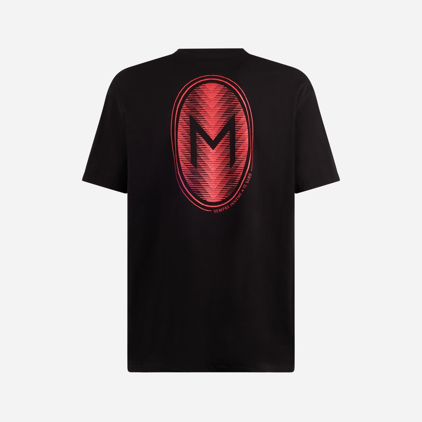 AC MILAN "SEMPRE INSIEME A TE SARO'" T-SHIRT WITH BACK DETAILS