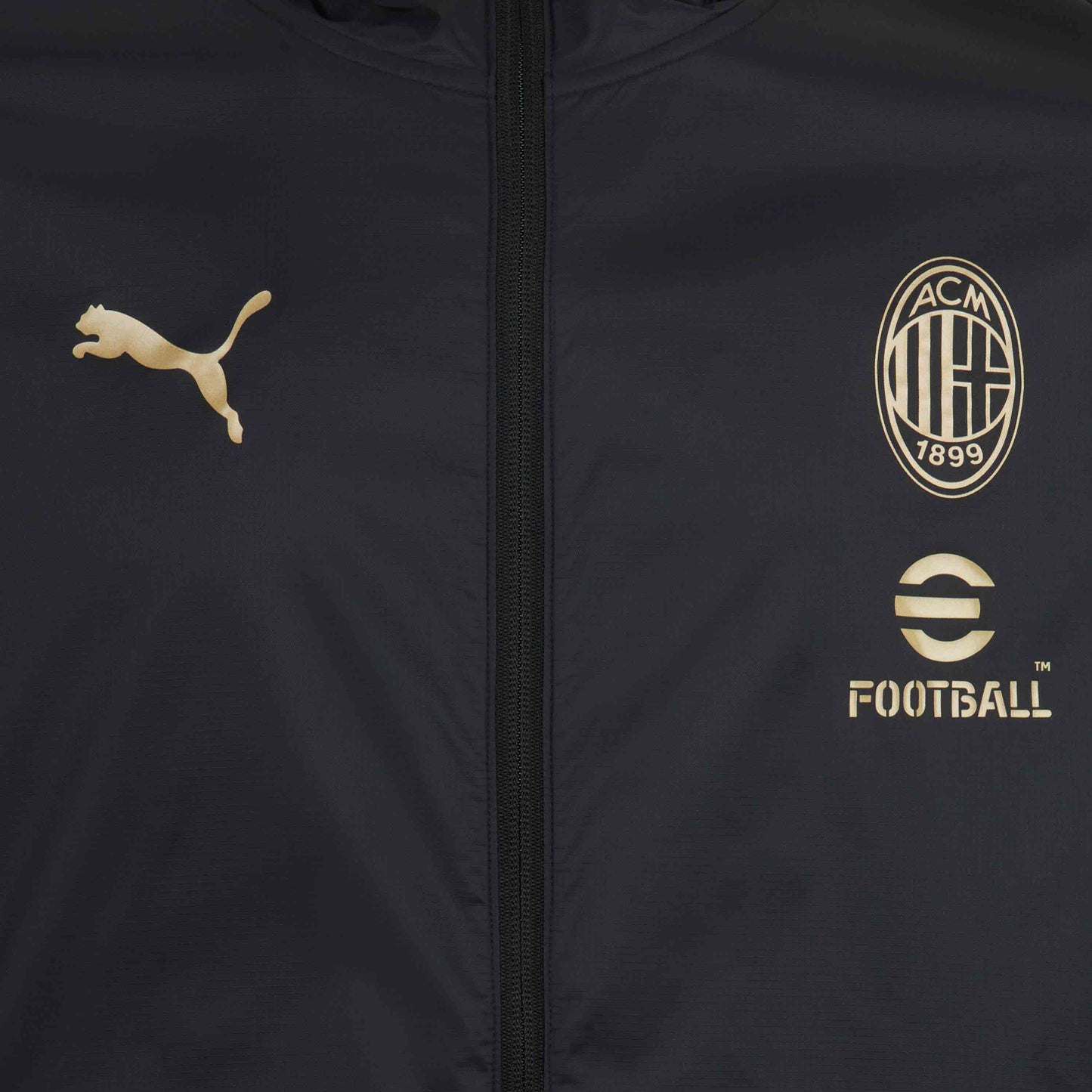 MILAN TRAINING 2024/25 JACKET WITH ZIPPER AND HOOD