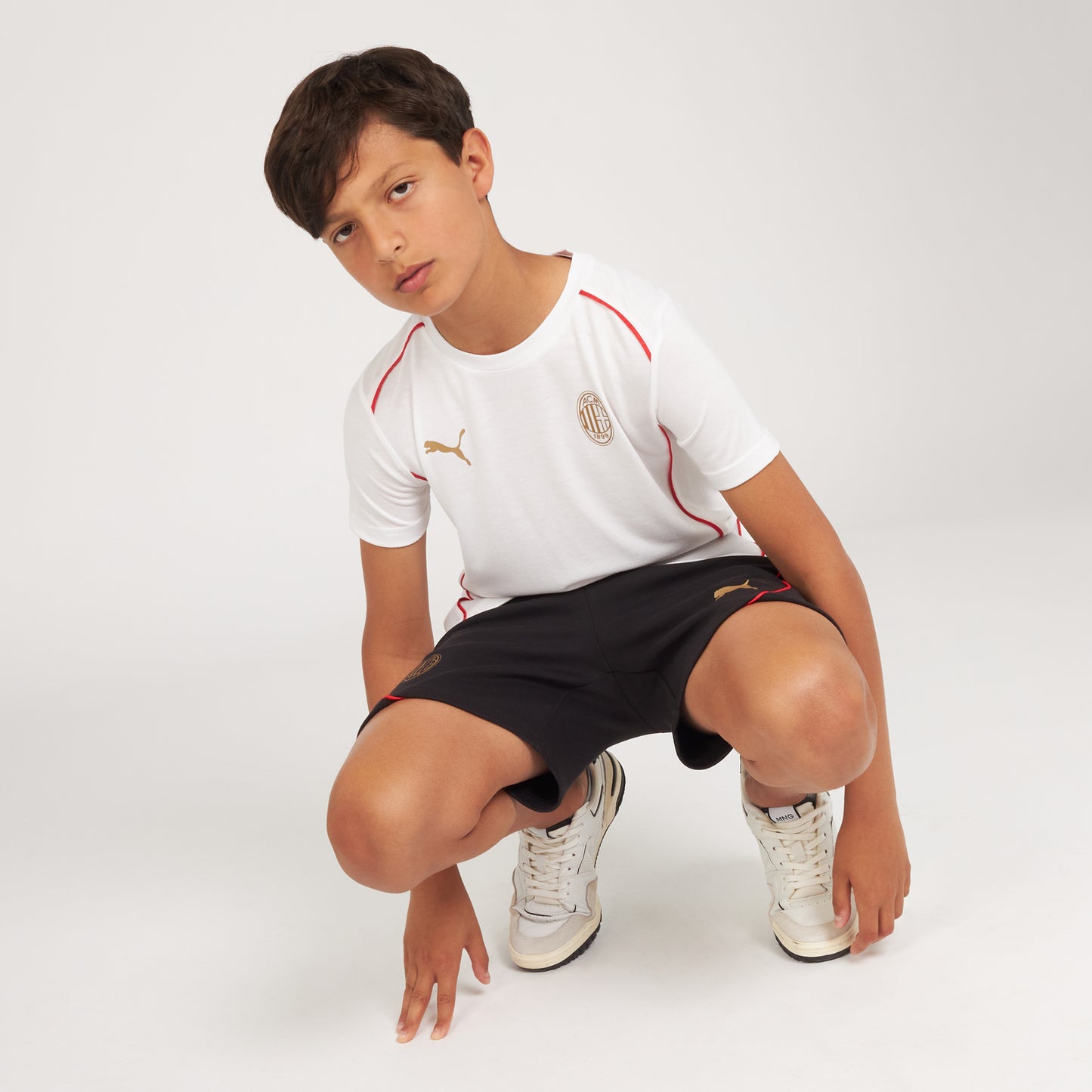 T-SHIRT MILAN CASUALS BAMBINO 2024/25