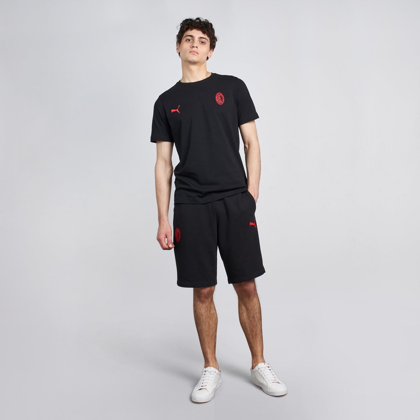 AC MILAN ESSENTIAL COLLECTION BLACK SHORTS