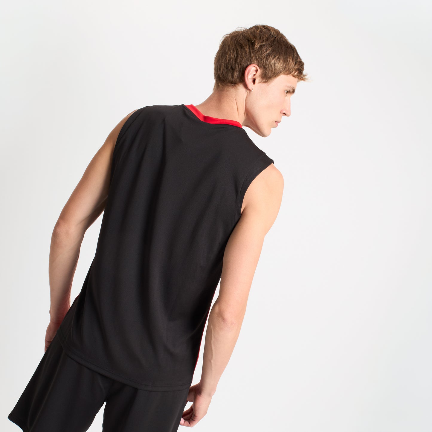 MAGLIA NERA MILAN TRAINING 2025/26 SENZA MANICHE