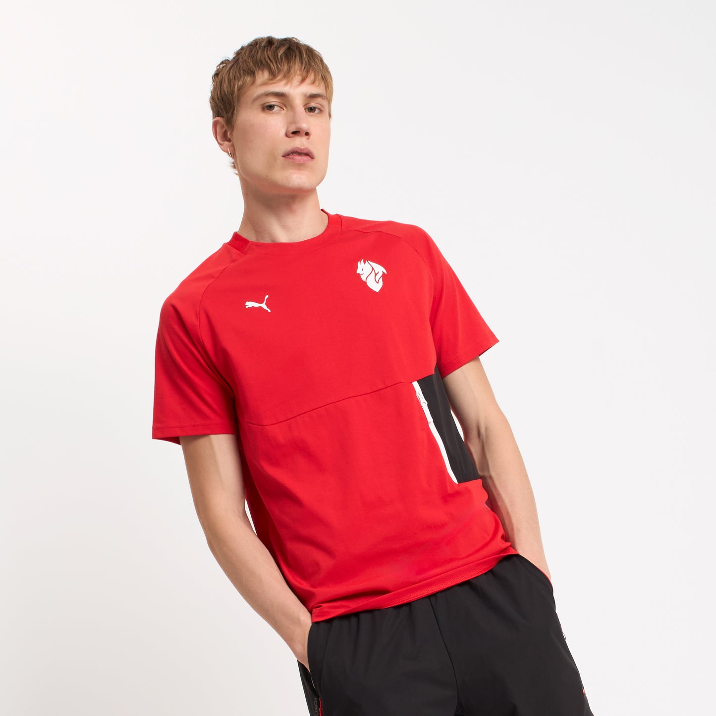 T-SHIRT ROSSA MILAN PUMATECH 2025/26