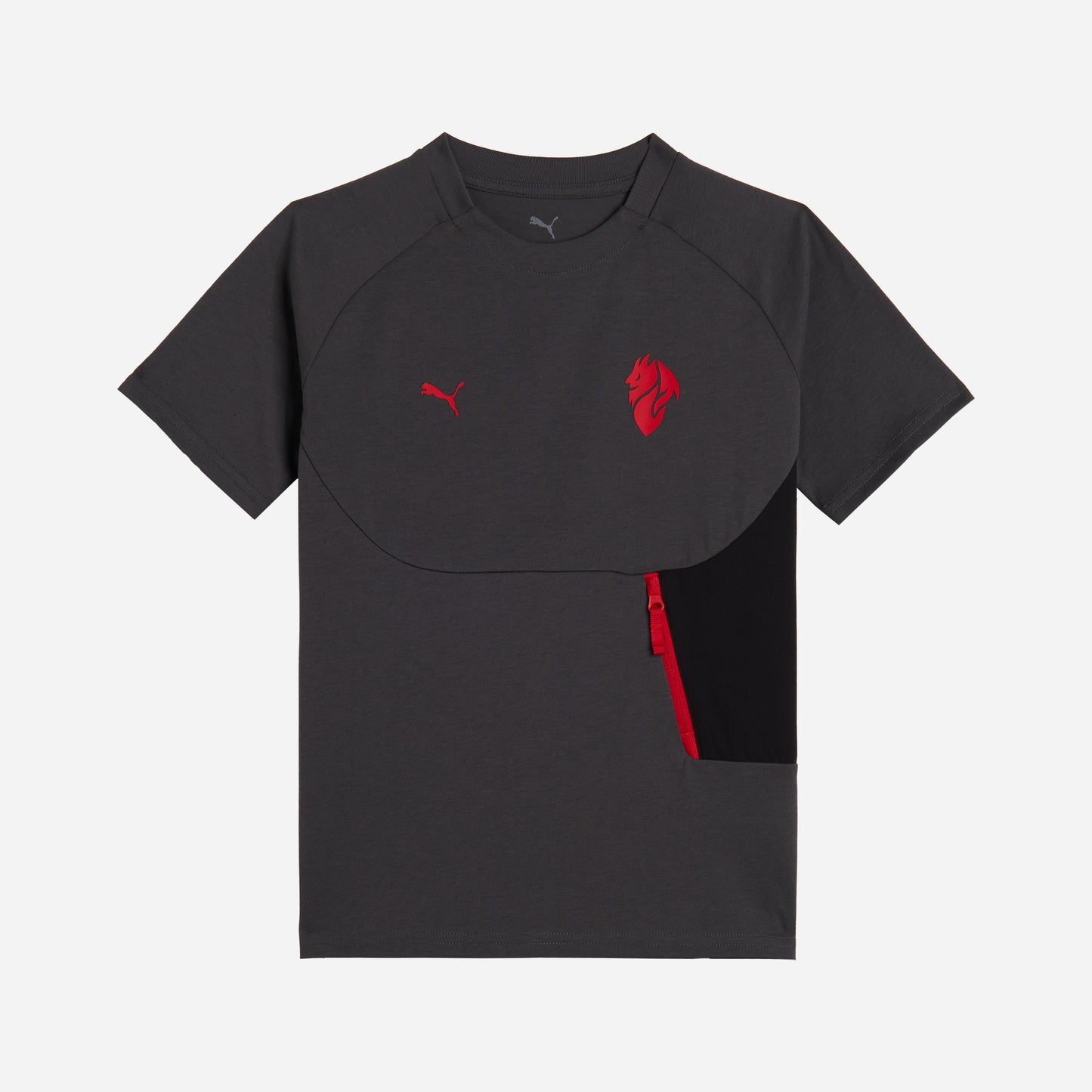 T-SHIRT GRIGIA BAMBINO MILAN PUMATECH 2025/26