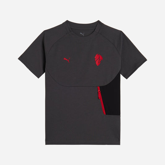 T-SHIRT GRIGIA BAMBINO MILAN PUMATECH 2025/26