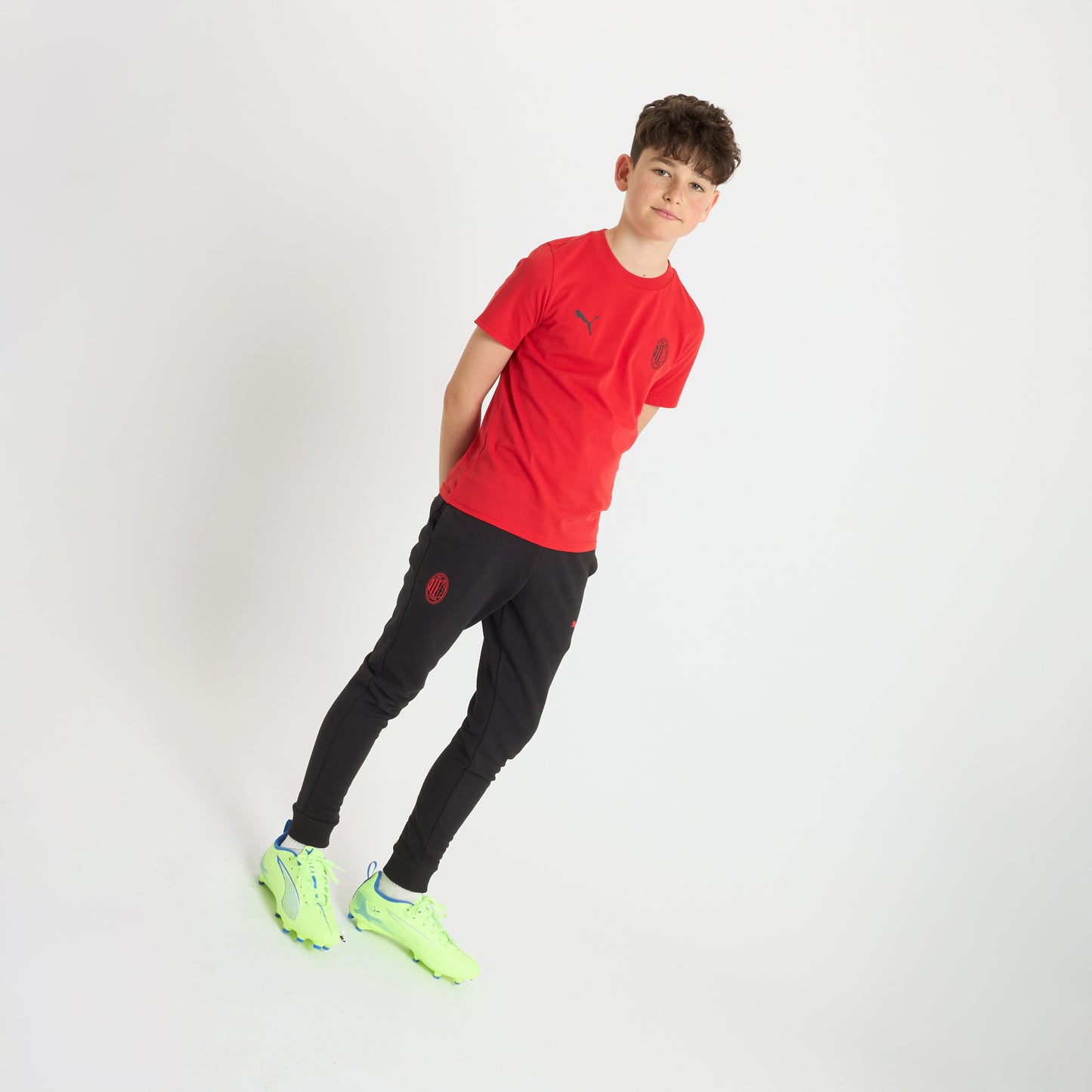 T-SHIRT ROSSA BAMBINO MILAN ESSENTIAL
