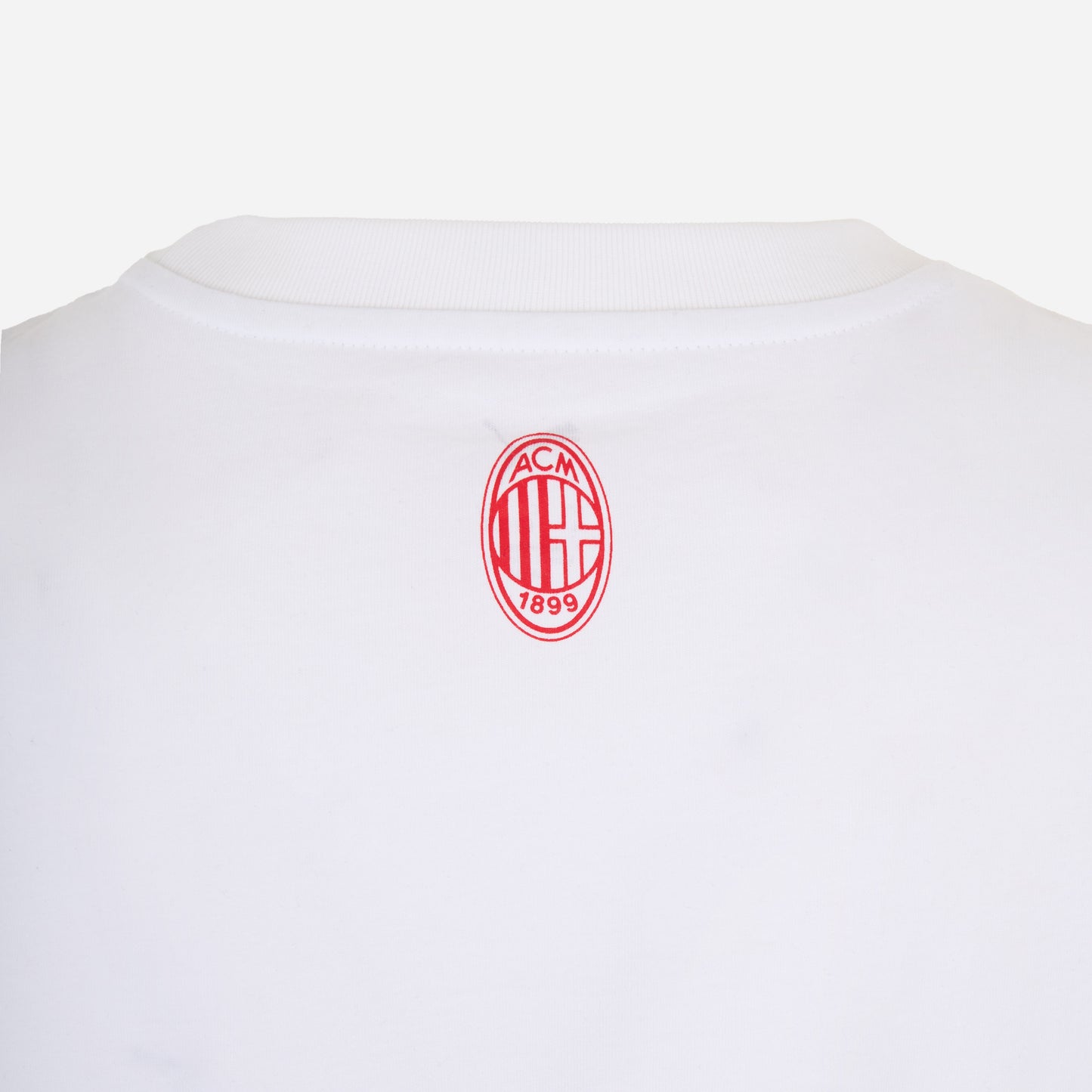 AC MILAN WHITE T-SHIRT WITH CENTRAL GRAPHIC CULTURE COLLECTION