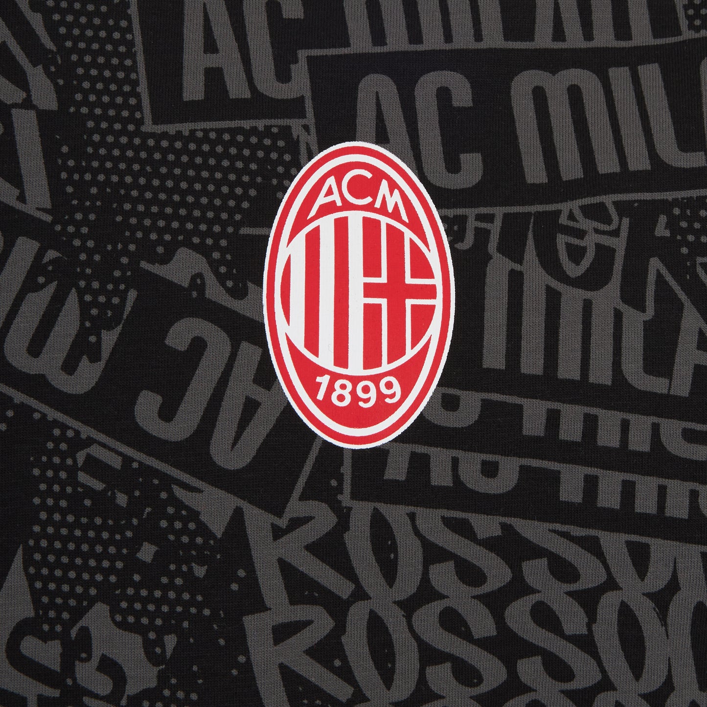 T-SHIRT NERA CON GRAFICA MILAN CULTURE