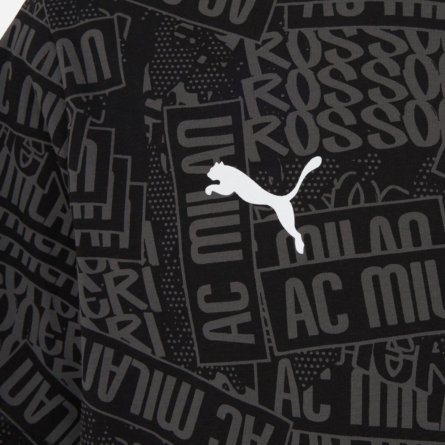 T-SHIRT NERA CON GRAFICA MILAN CULTURE