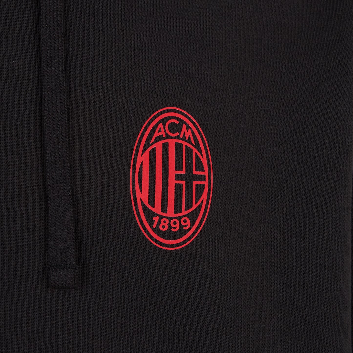 FELPA CON ZIP NERA MILAN ESSENTIAL