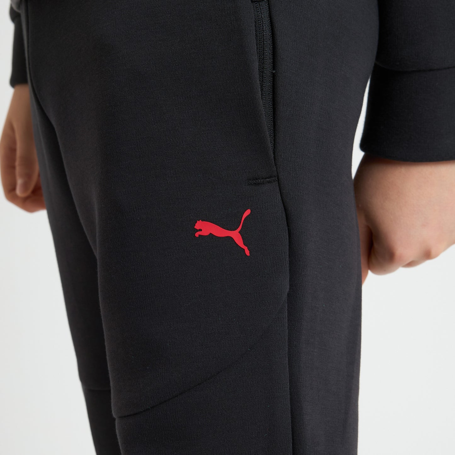 MILAN PUMATECH 2025/26 KIDS' BLACK PANTS WITH POCKETS