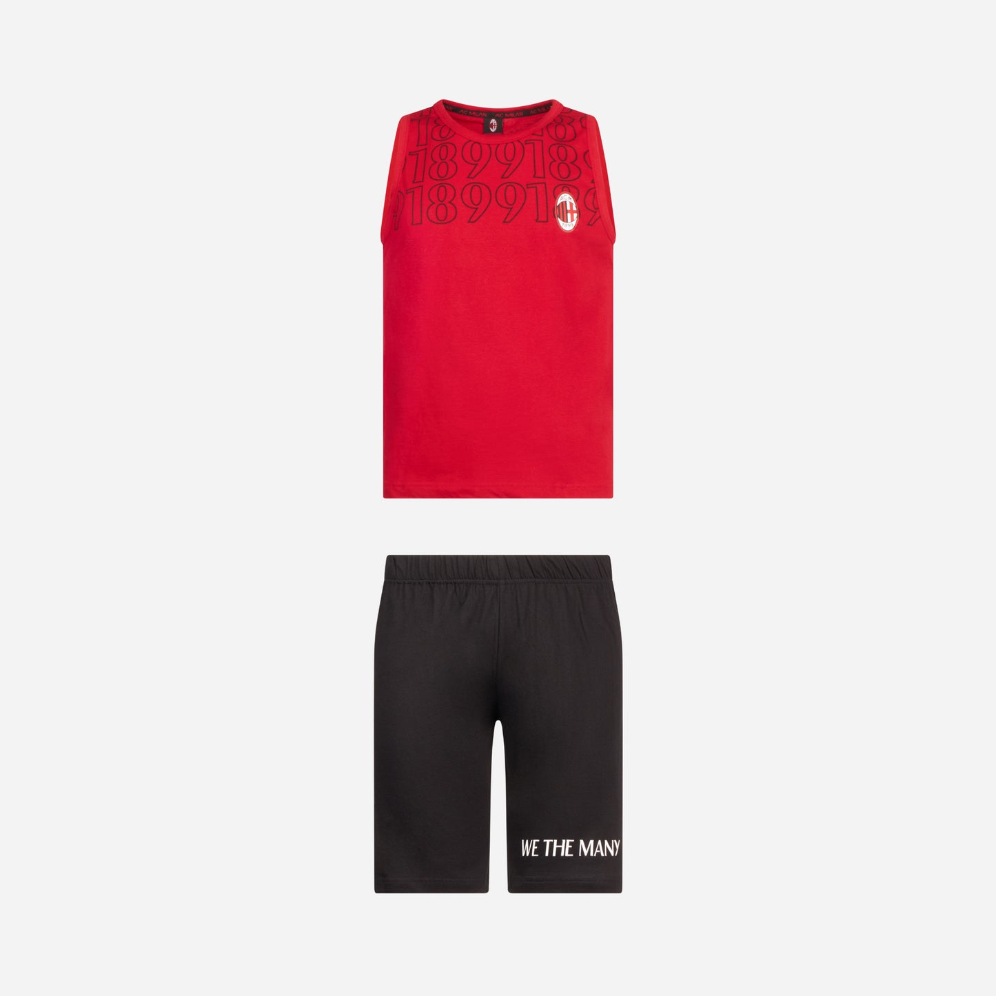 AC MILAN PYJAMA WITH RED TANK TOP
