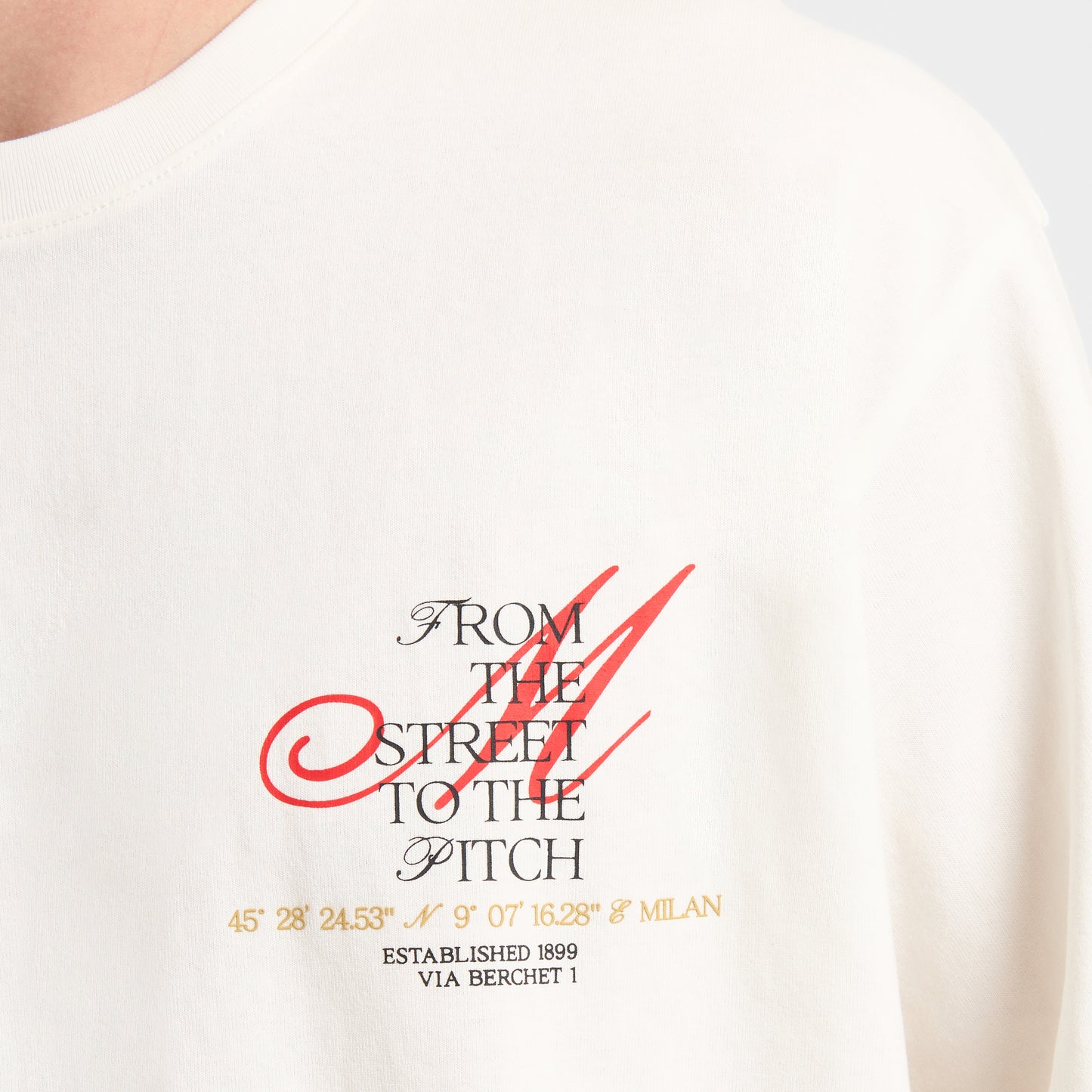 T-SHIRT MILAN CON STAMPA SUL RETRO CITY COLLECTION