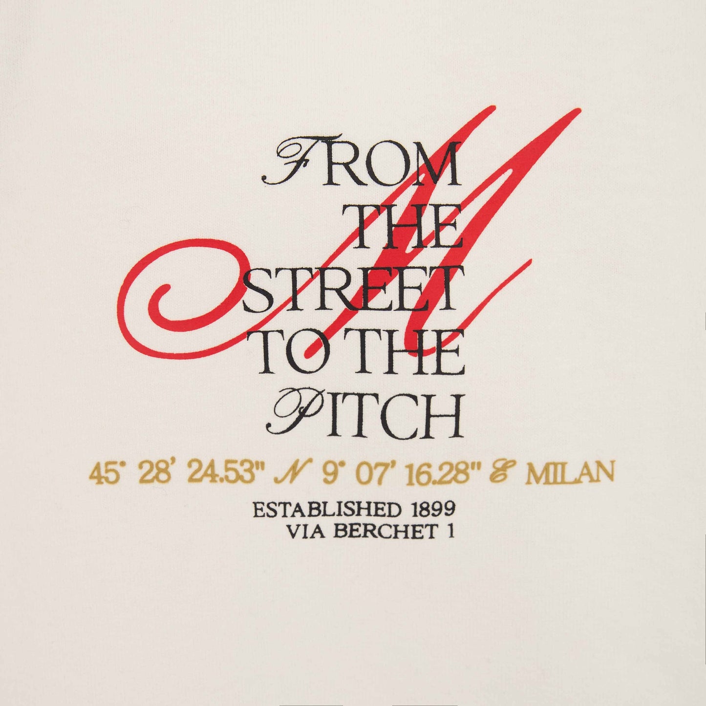 T-SHIRT MILAN CON STAMPA SUL RETRO CITY COLLECTION
