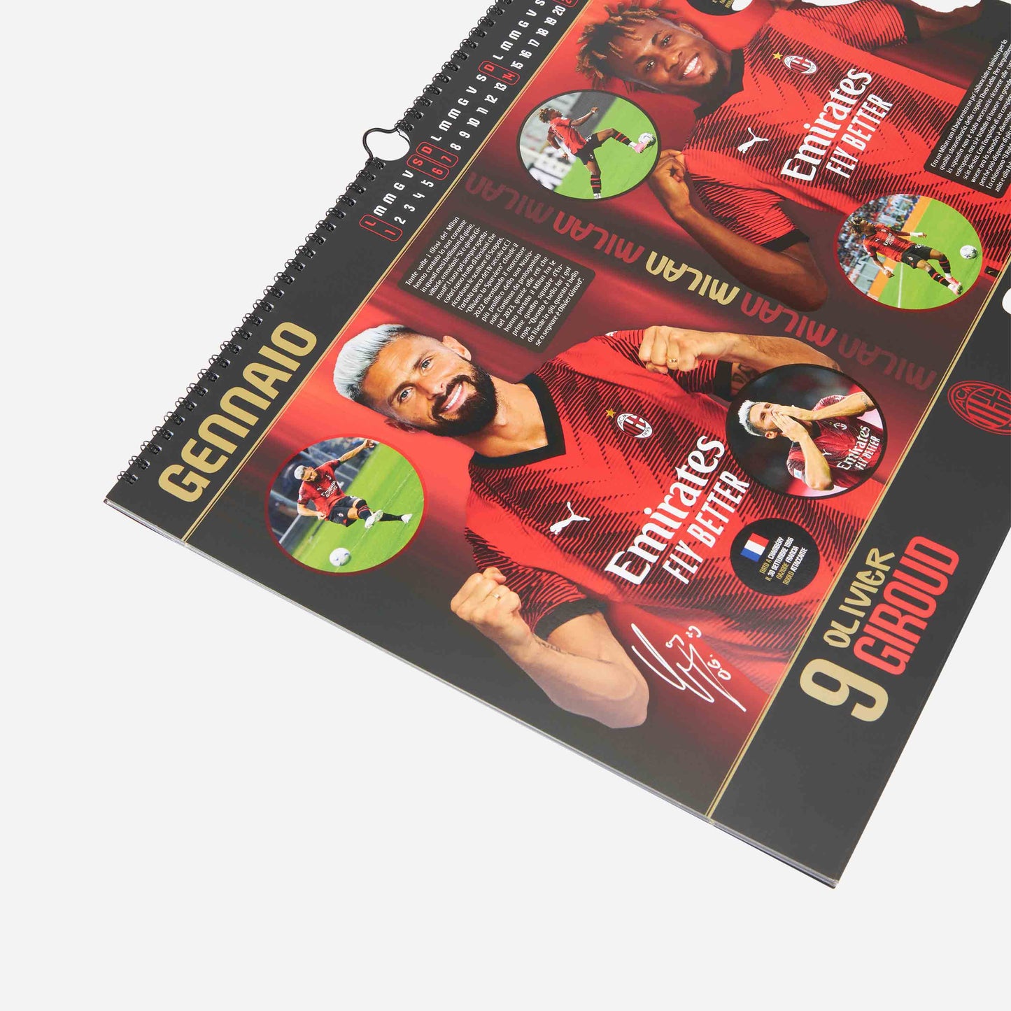 Calendario Milan 2024