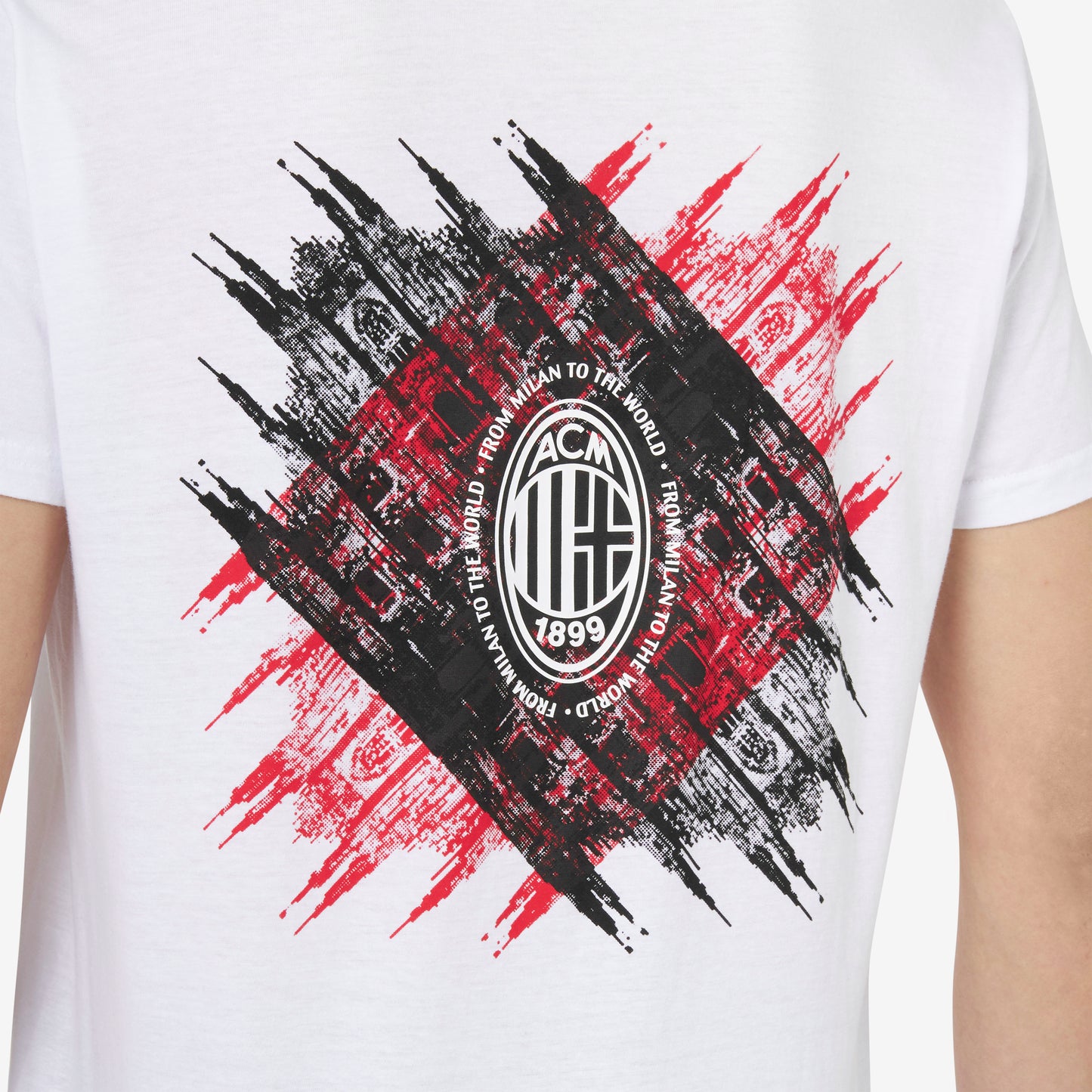 FROM MILAN TO THE WORLD WHITE T-SHIRT