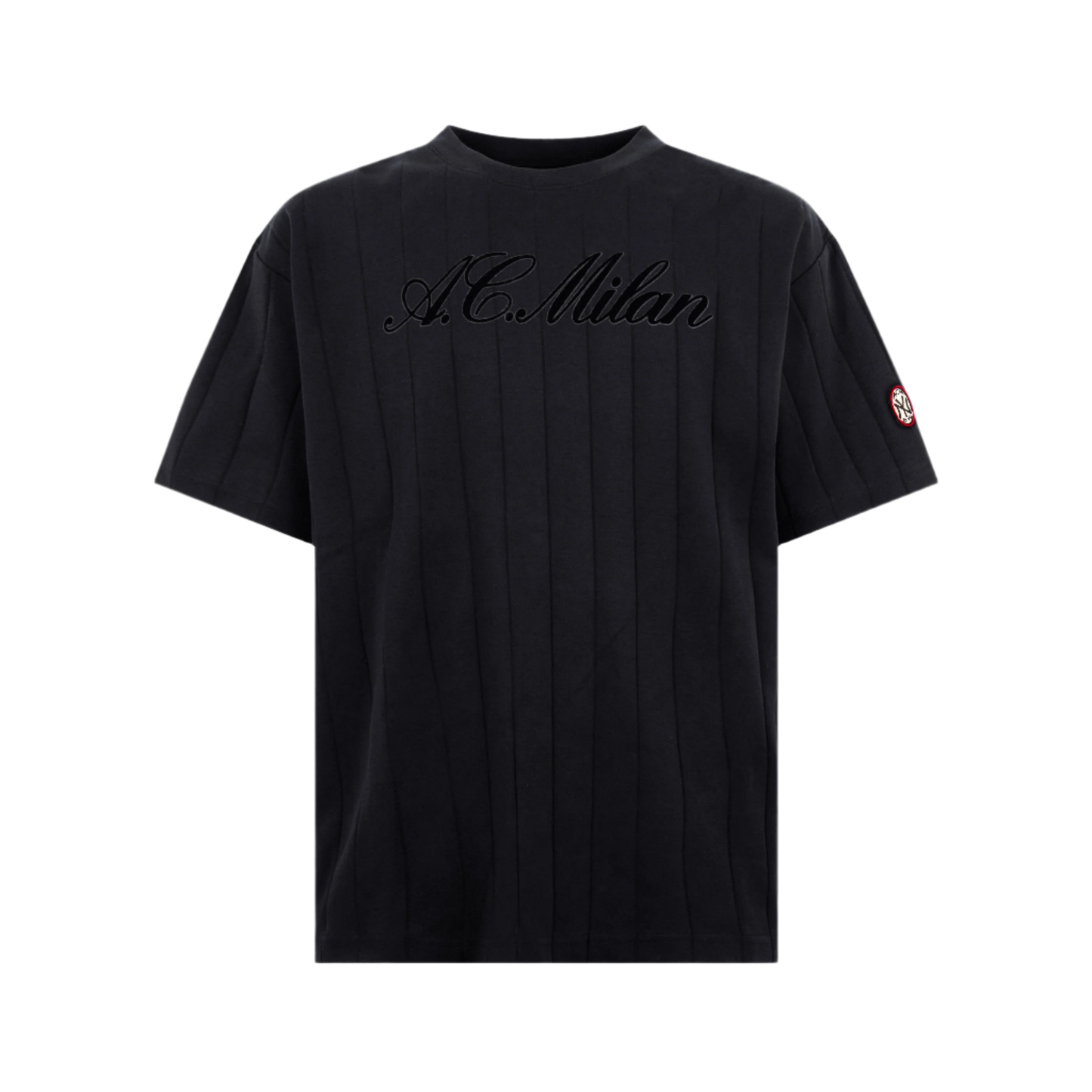 AC Milan x NY Yankees - TSHIRT NERA CON SCRITTA SUL FRONTE E RETRO