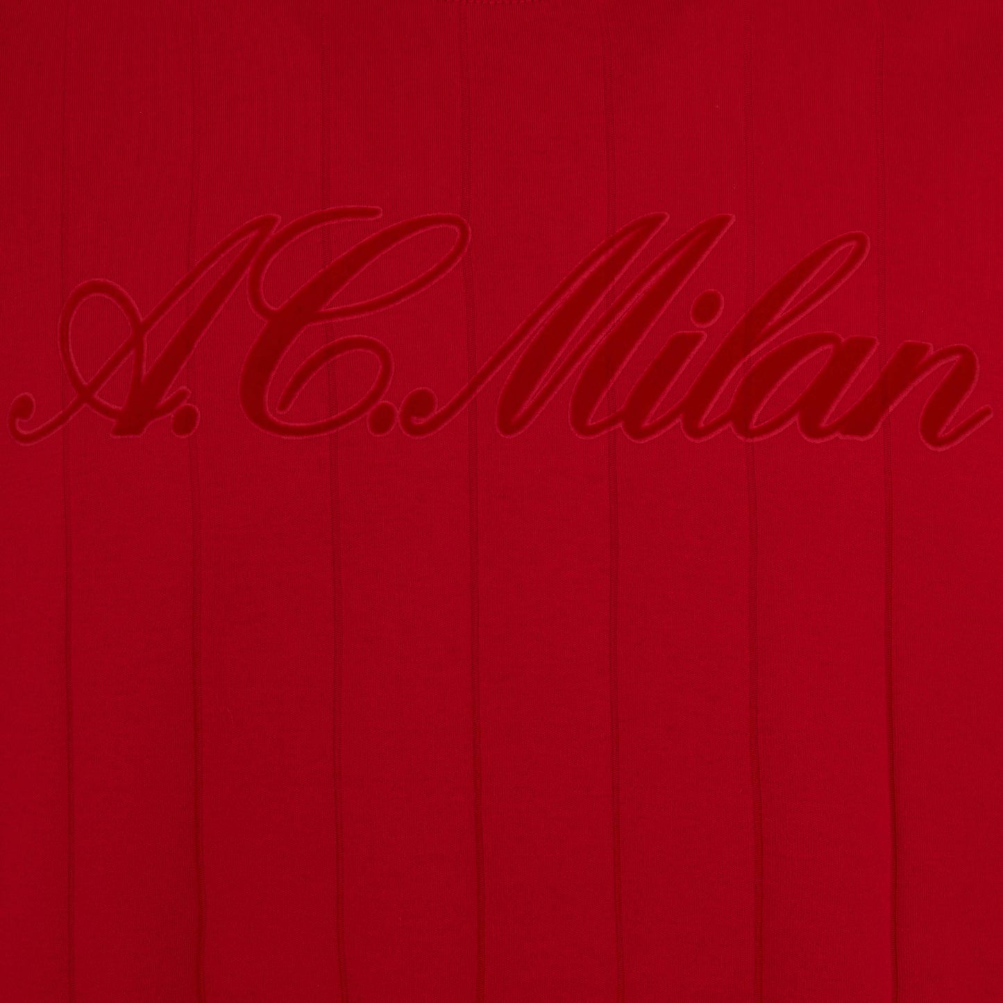 AC Milan x NY Yankees - TSHIRT ROSSA CON SCRITTA SUL FRONTE E RETRO