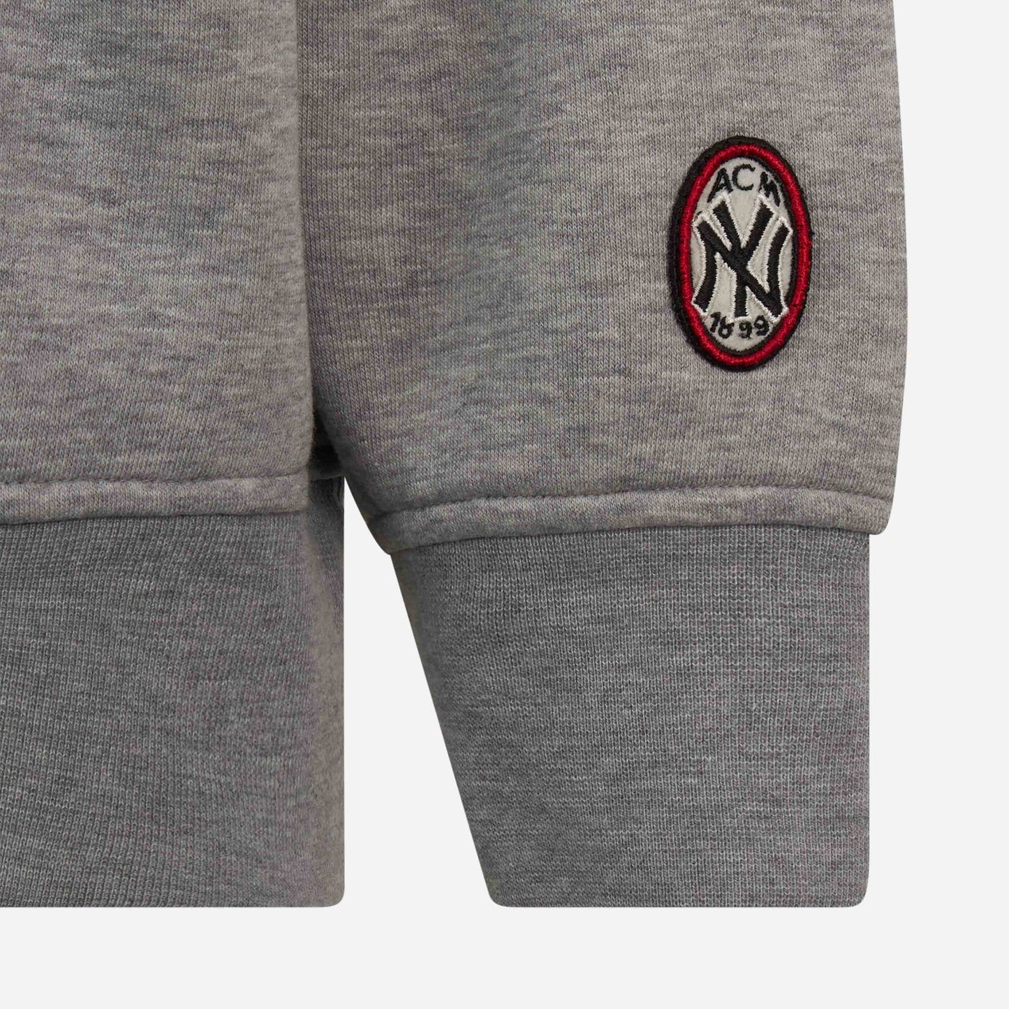 AC Milan x NY Yankees - FELPA GIROCOLLO CON SCRITTA SUL FRONTE E RETRO