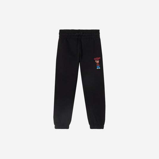 AC MILAN KIDS BLACK PANTS TEDDY COLLECTION